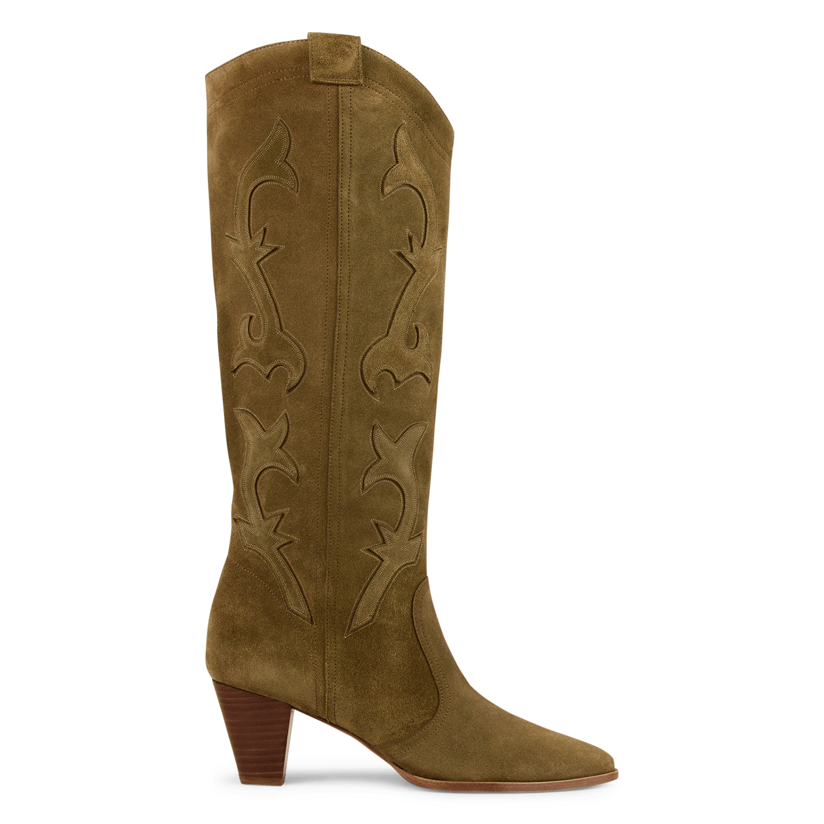 Bottes en cuir casey BA&SH Kaki