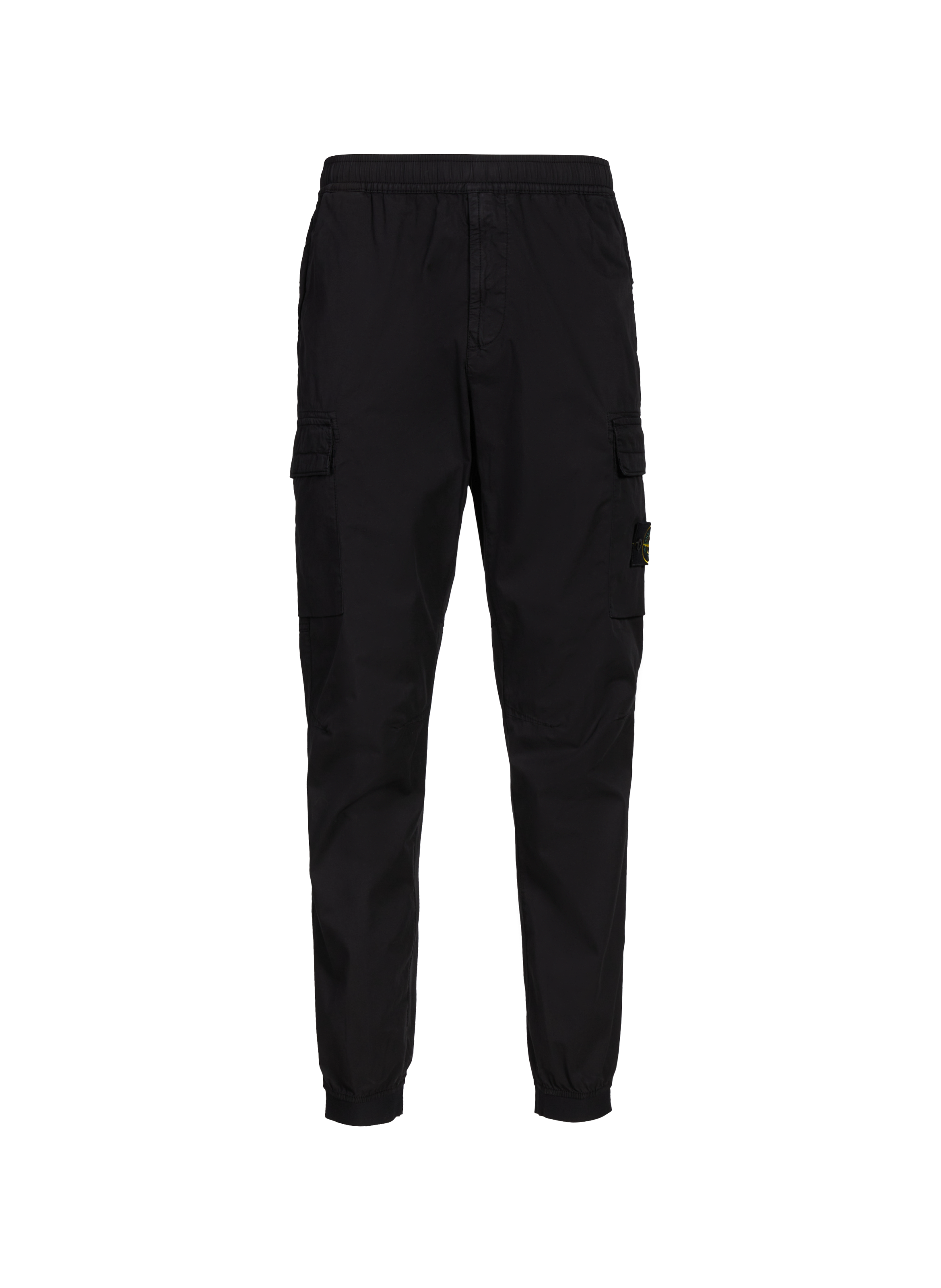 STONE ISLAND Pantalon cargo en coton mélangé Noir