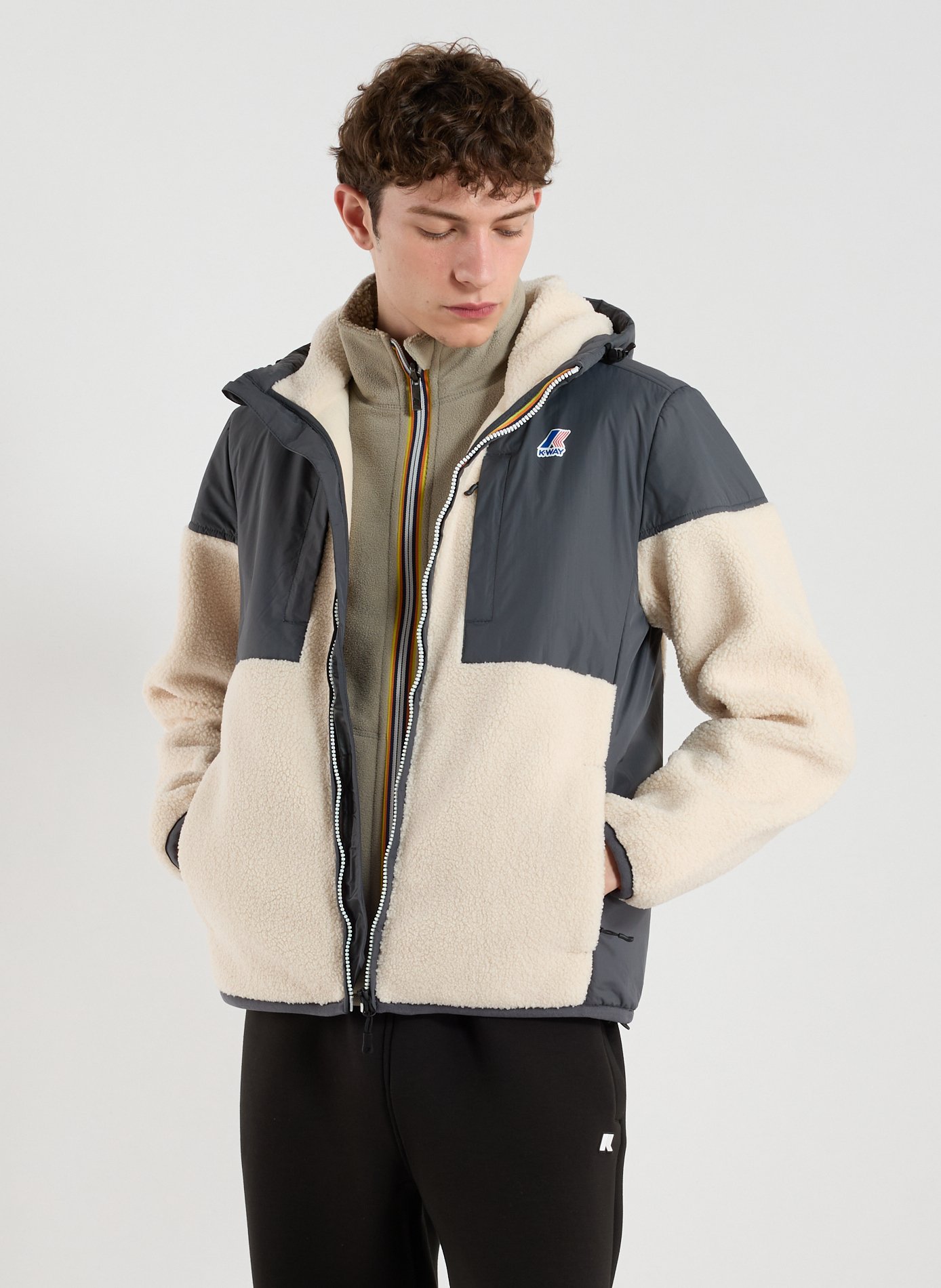 K-WAY Blouson polaire Orsetto Gris