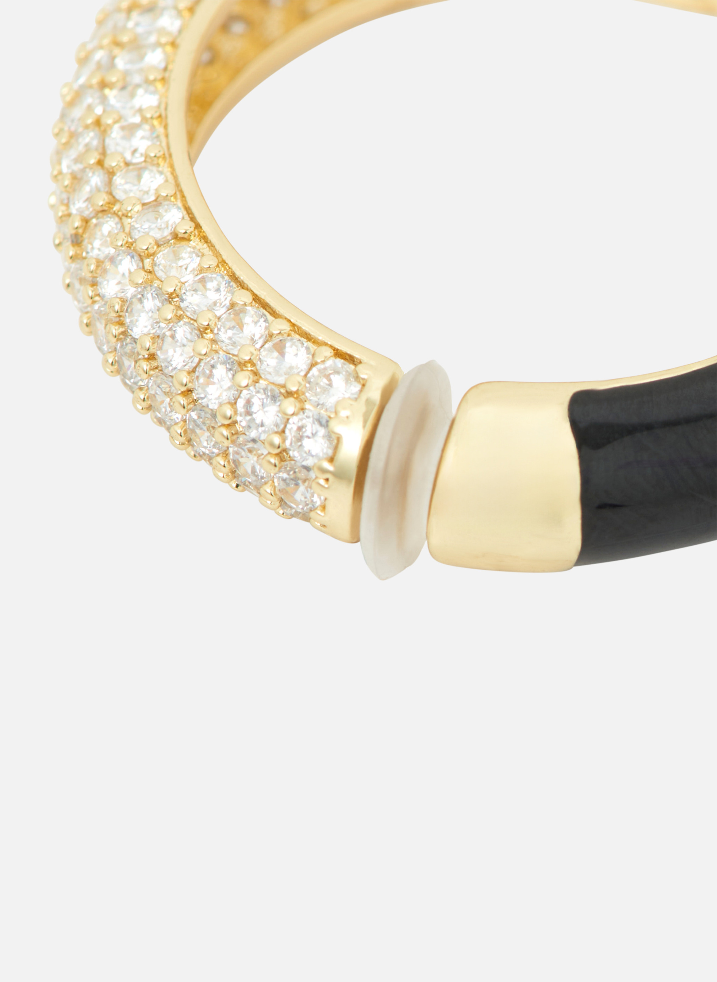 Ear cuff avec strass THE KOOPLES Jaune