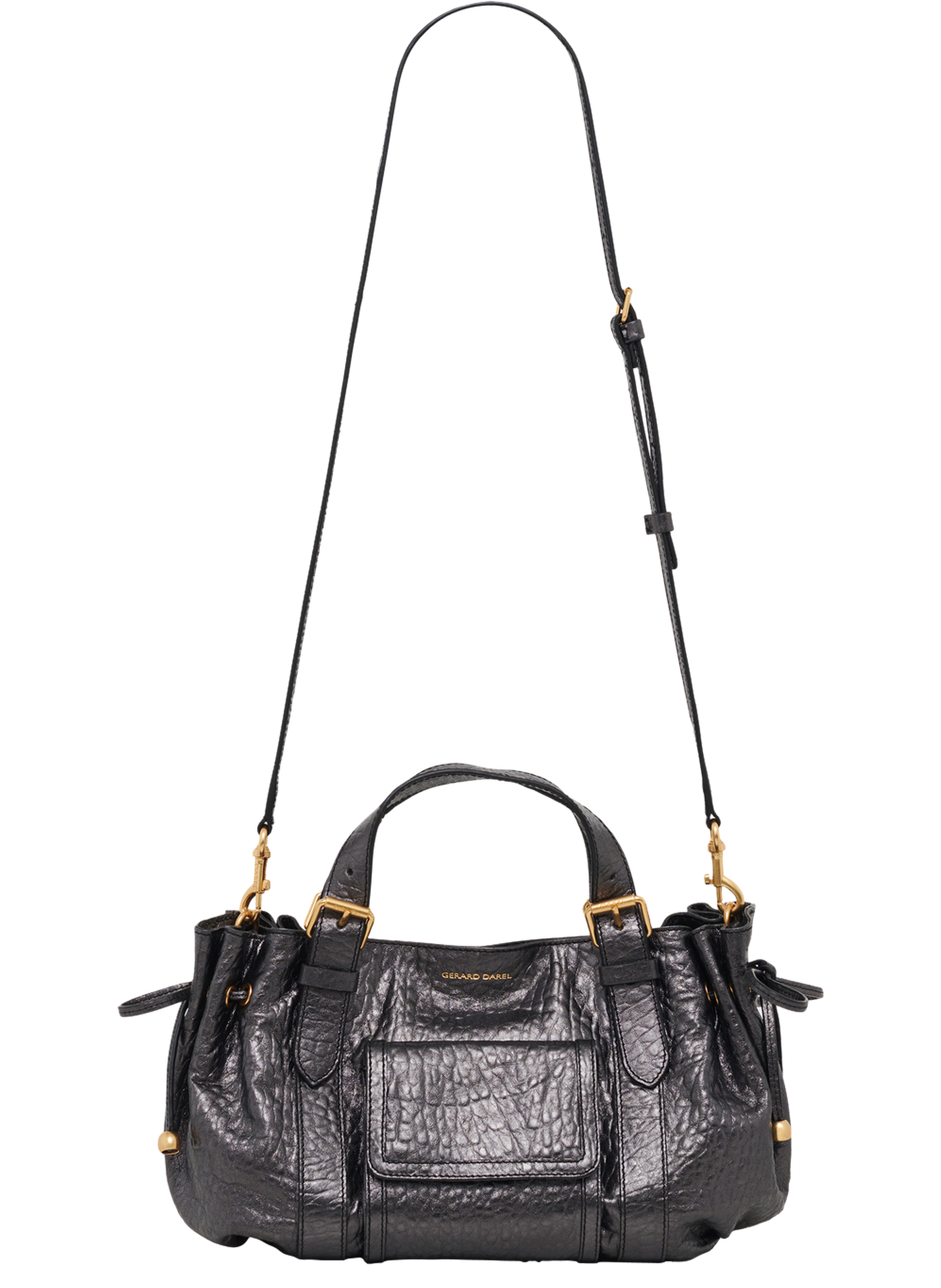 Sac à main en cuir bubble métallisé - 18h GERARD DAREL Gris