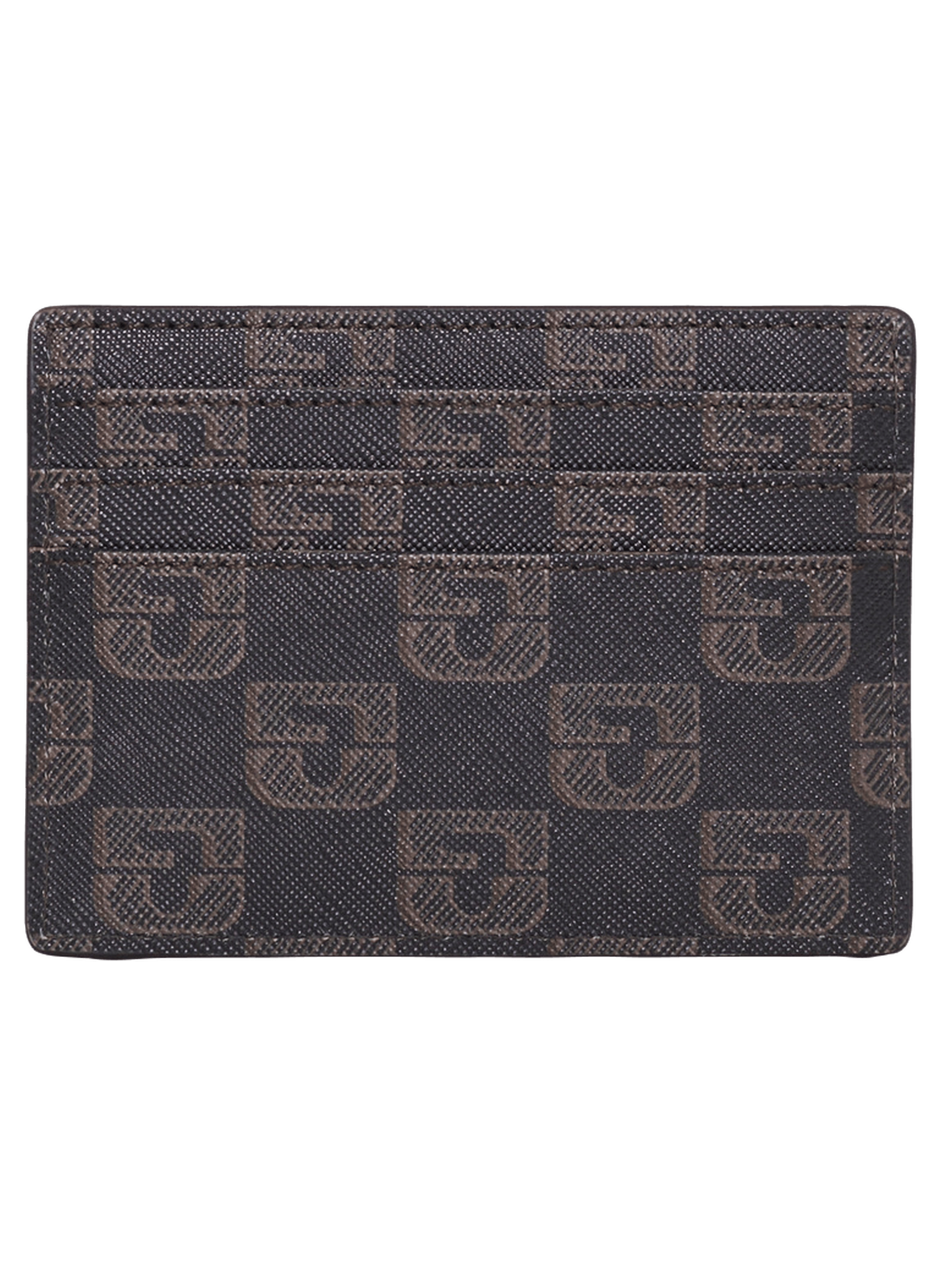 Porte carte en toile enduite monogrammée - cardholder GERARD DAREL Marron