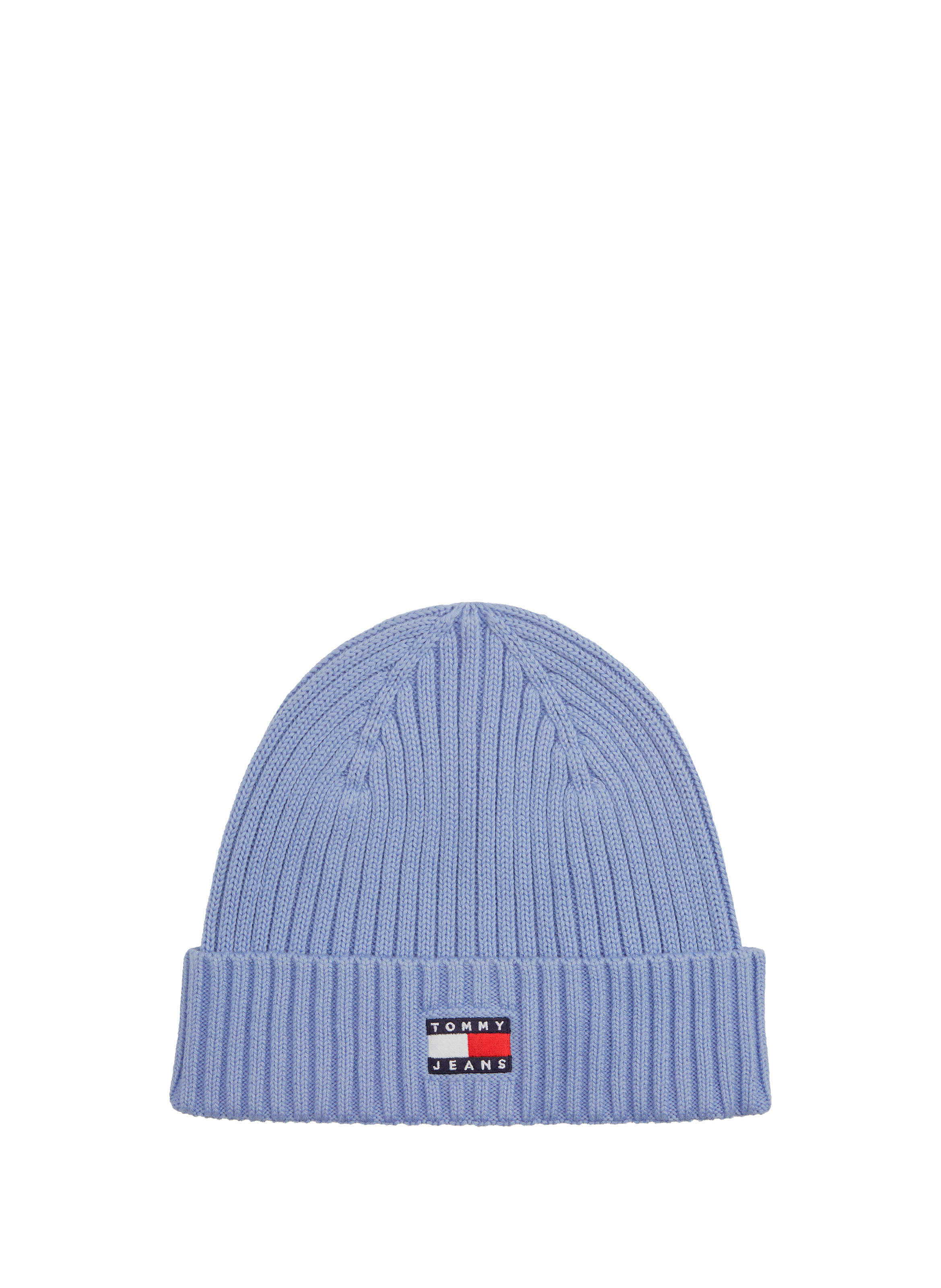 TOMMY HILFIGER Bonnet côtelé Heritage à logo Bleu