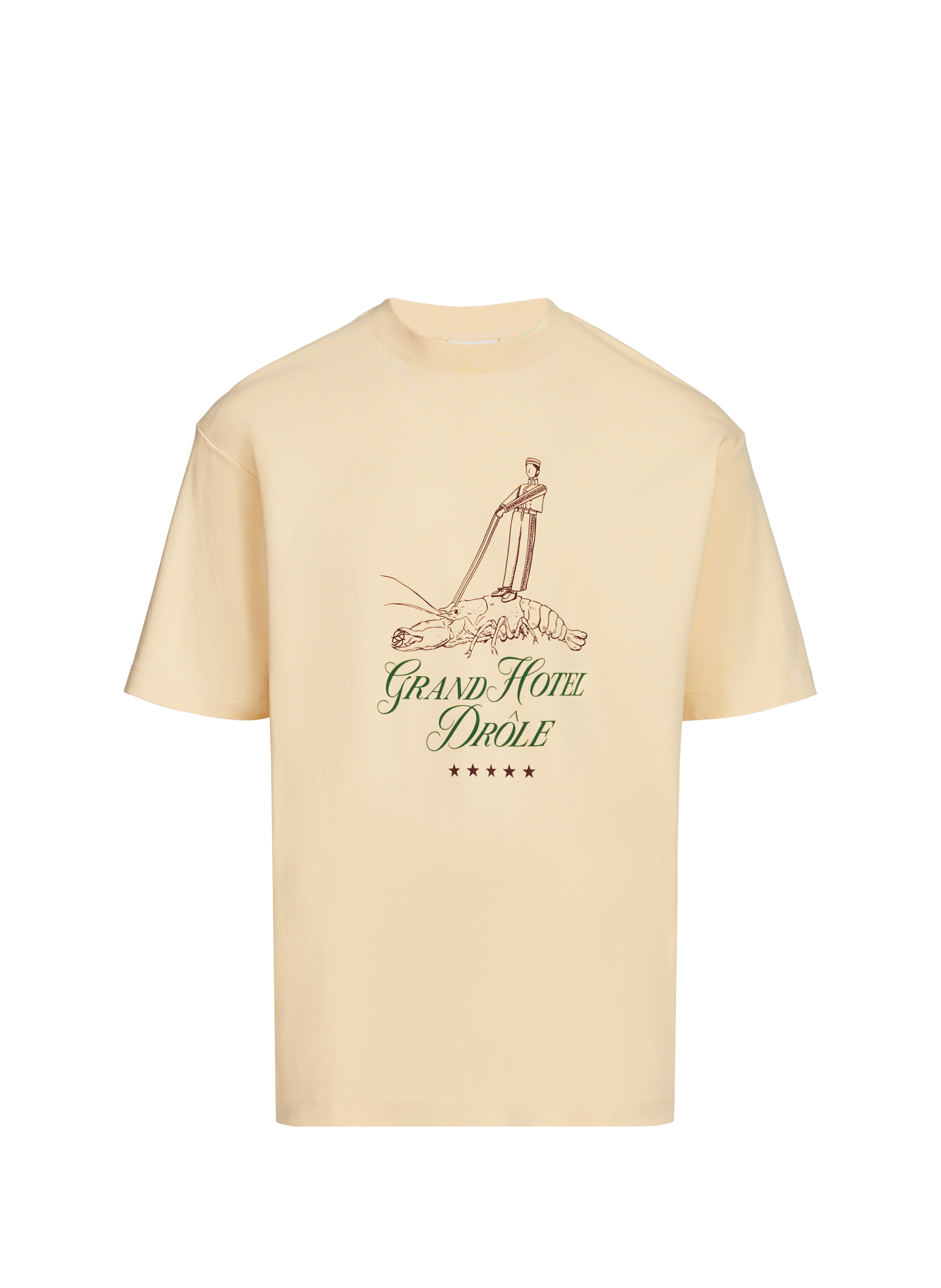 DROLE DE MONSIEUR T-Shirt ample imprimé en coton Beige