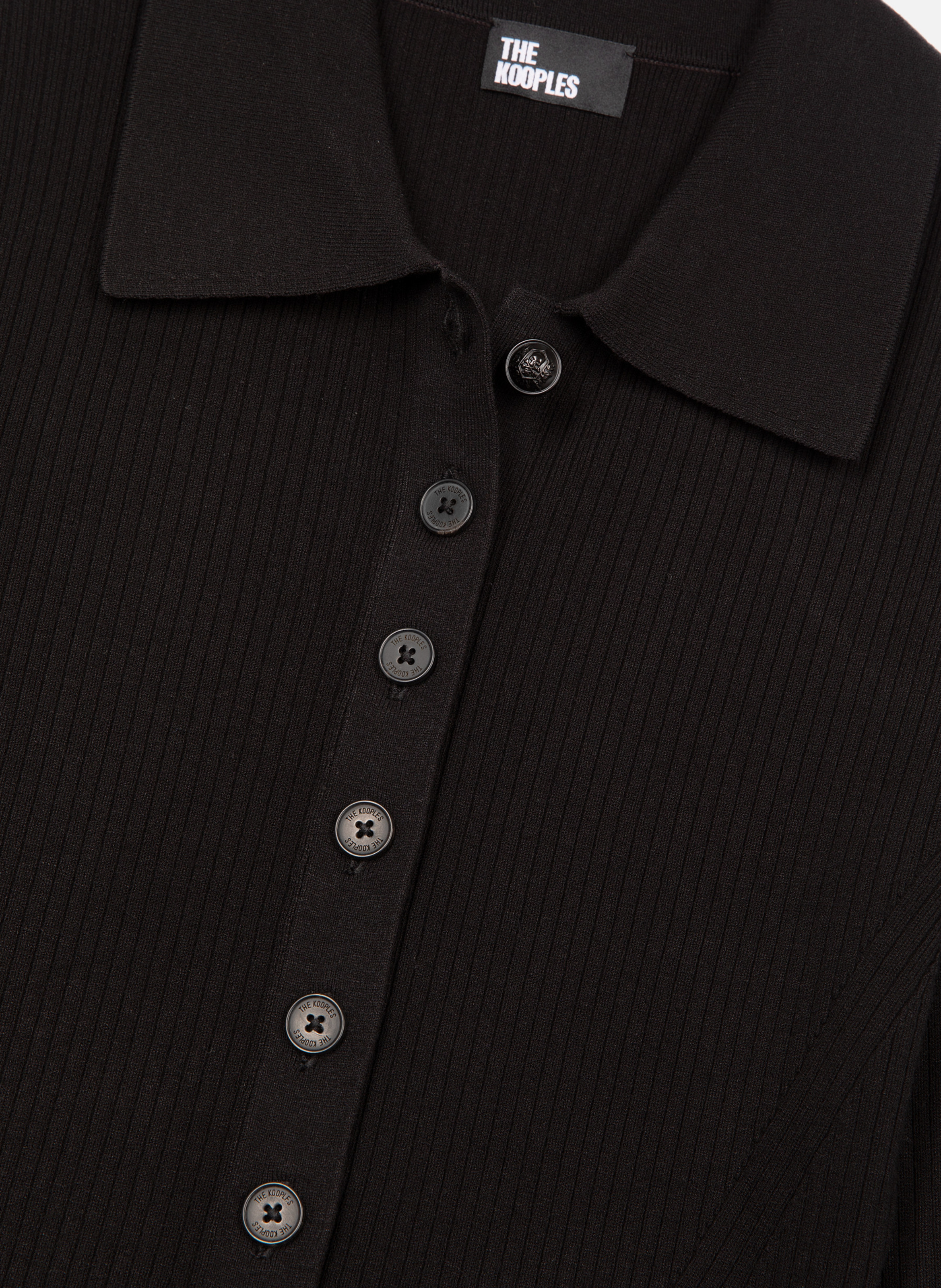 Body en maille côtelée THE KOOPLES Noir