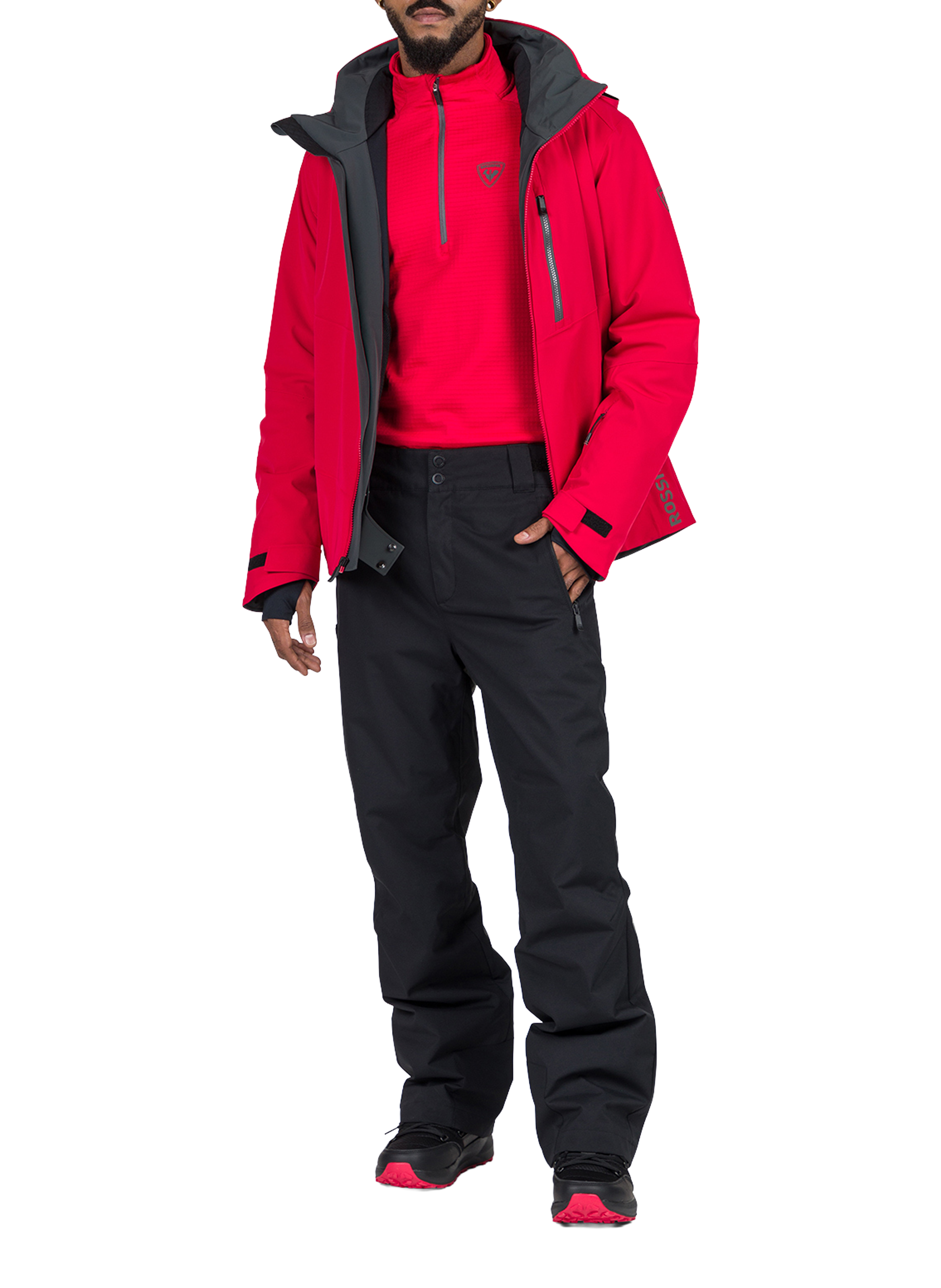 Polaire à logo ROSSIGNOL Rouge