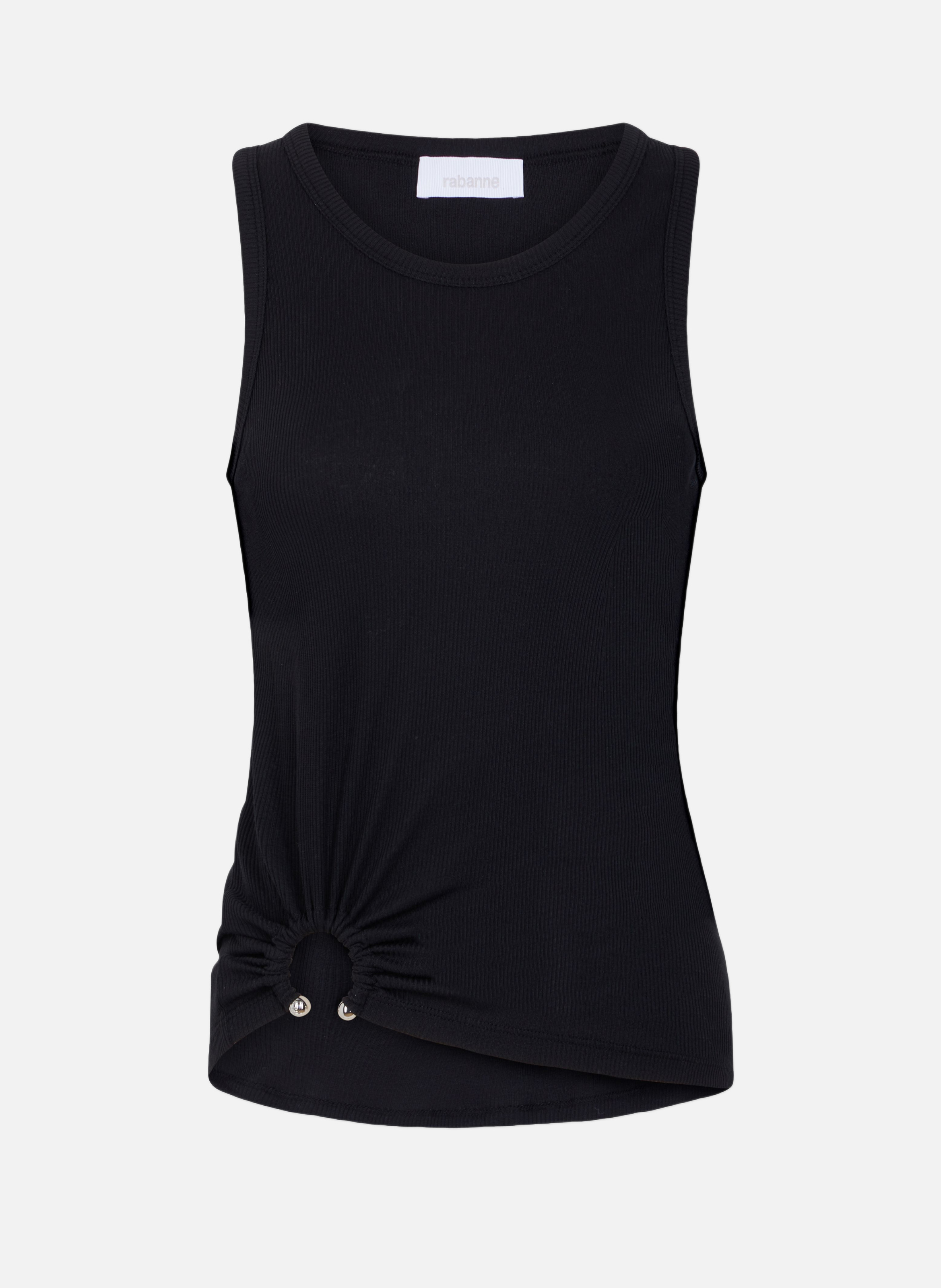 Débardeur à piercing RABANNE Noir