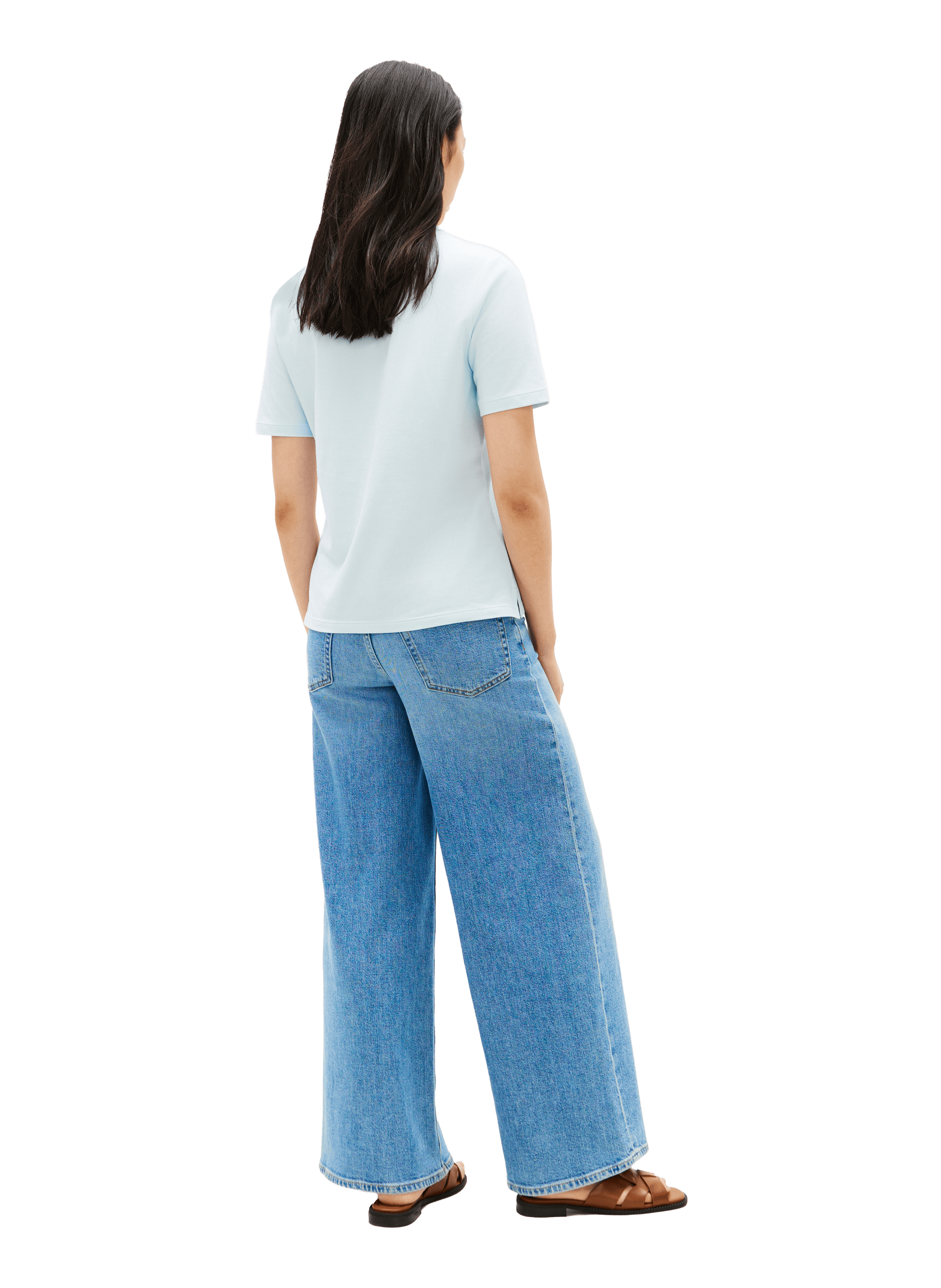 Cotton-blend polo shirt TOMMY HILFIGER Blue