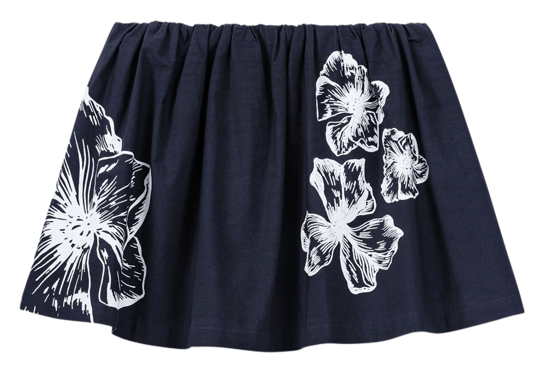 Jupe courte à imprimé floral MAJE Bleu