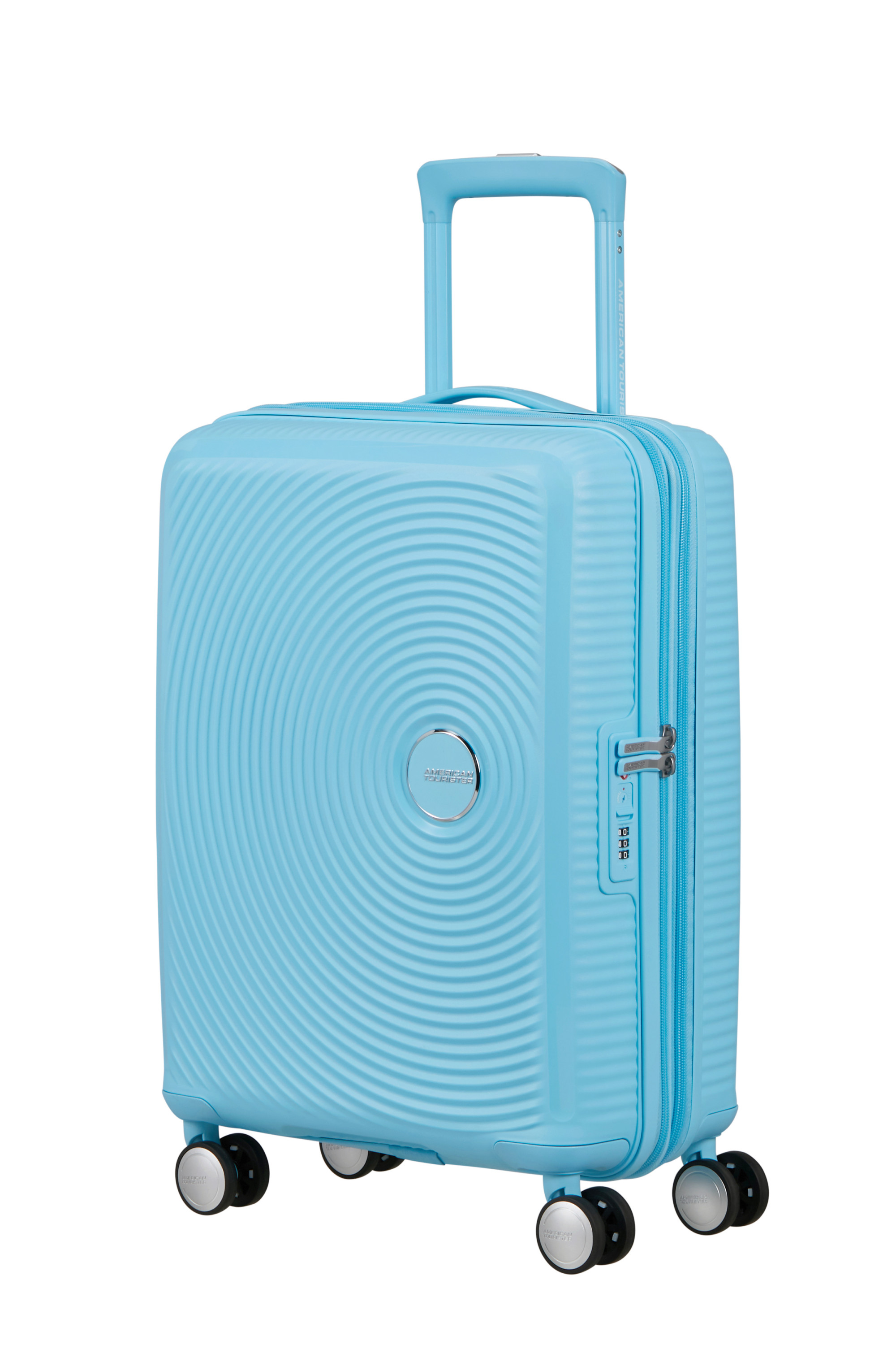 Soundbox valise 4 roues taille s AMERICAN TOURISTER Bleu
