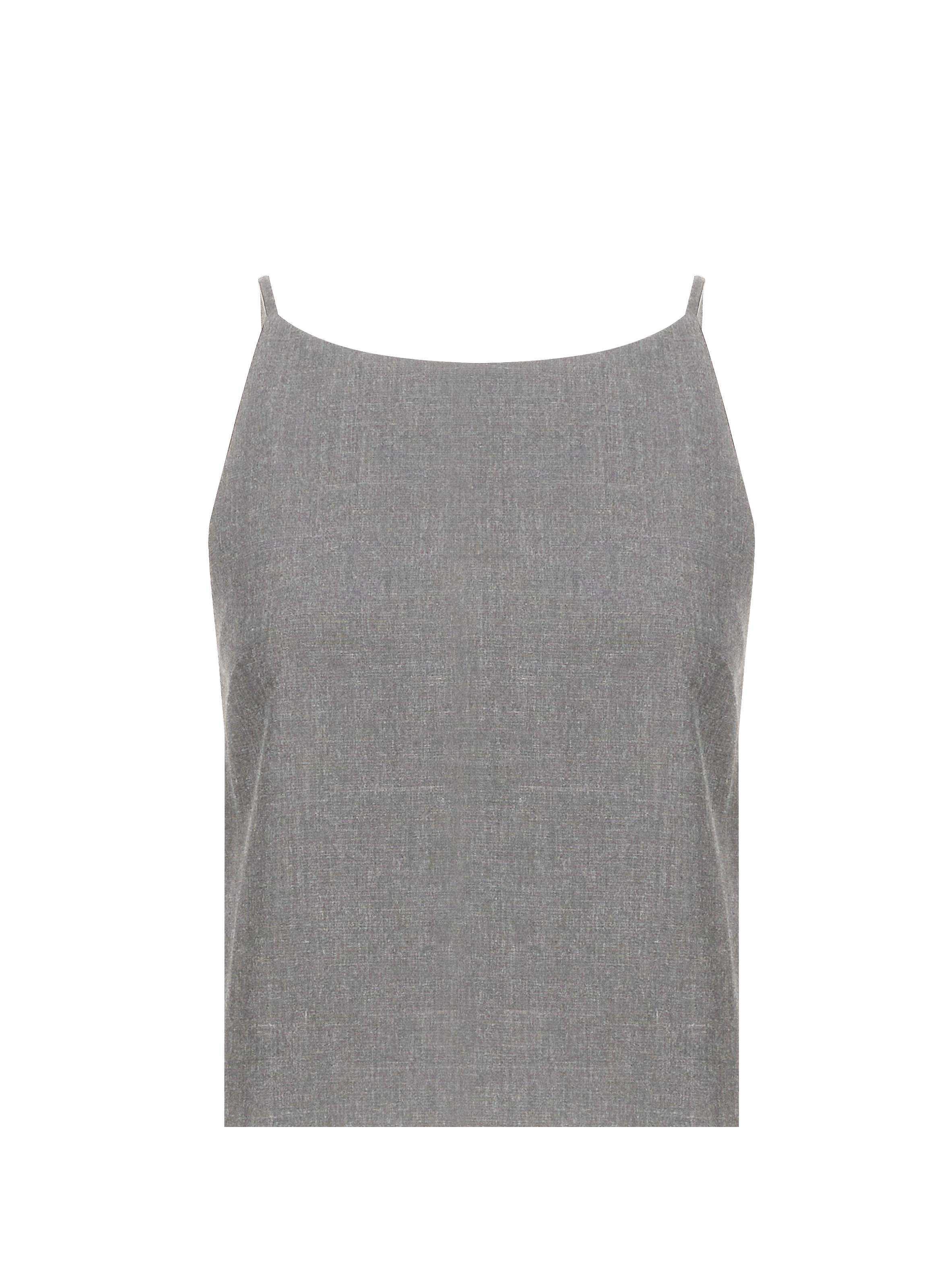 Sleeveless wool blend AFI top SAISON 1865 Grey