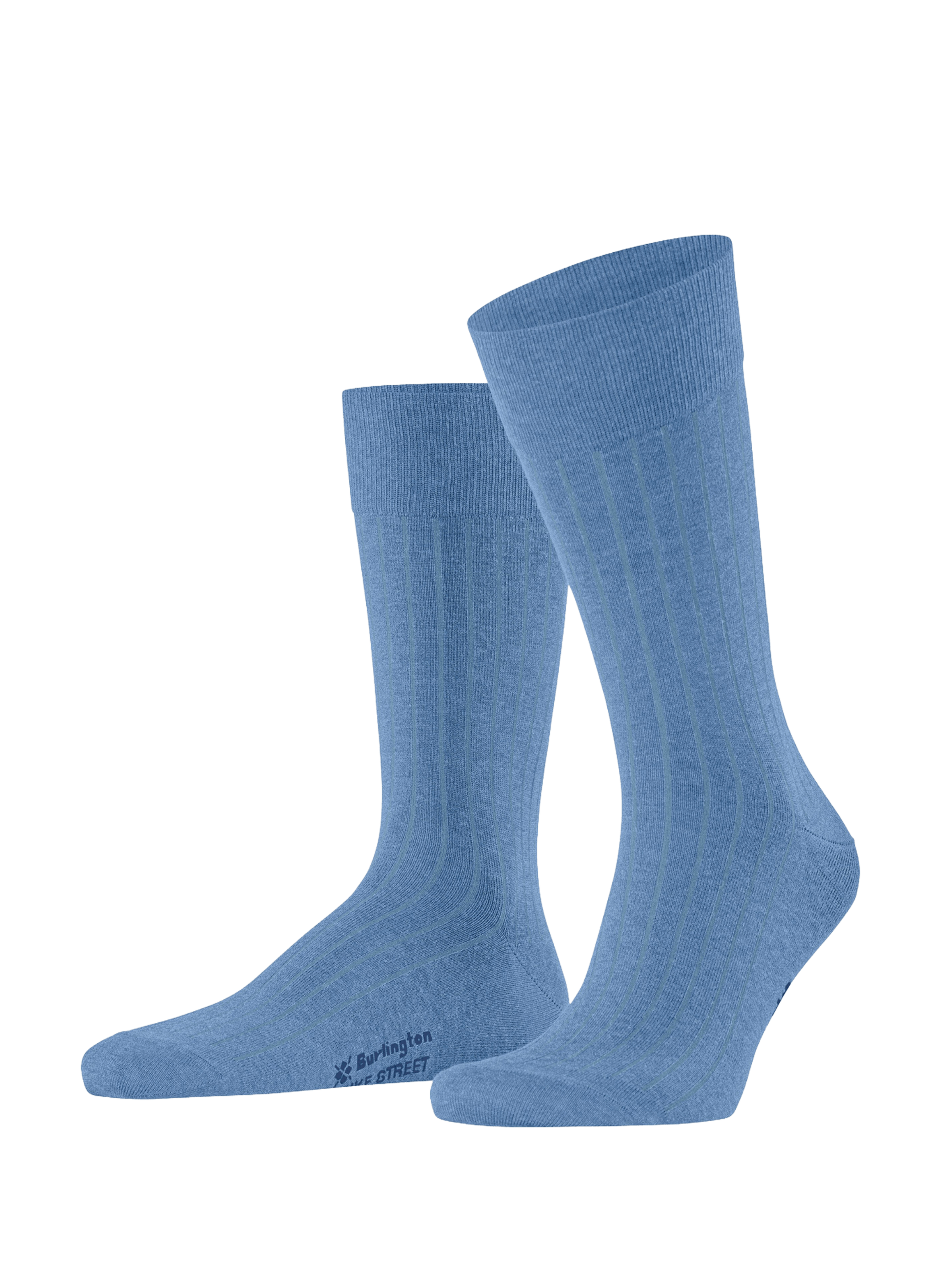 Calcetines altos de algodón mezclado BURLINGTON Azul