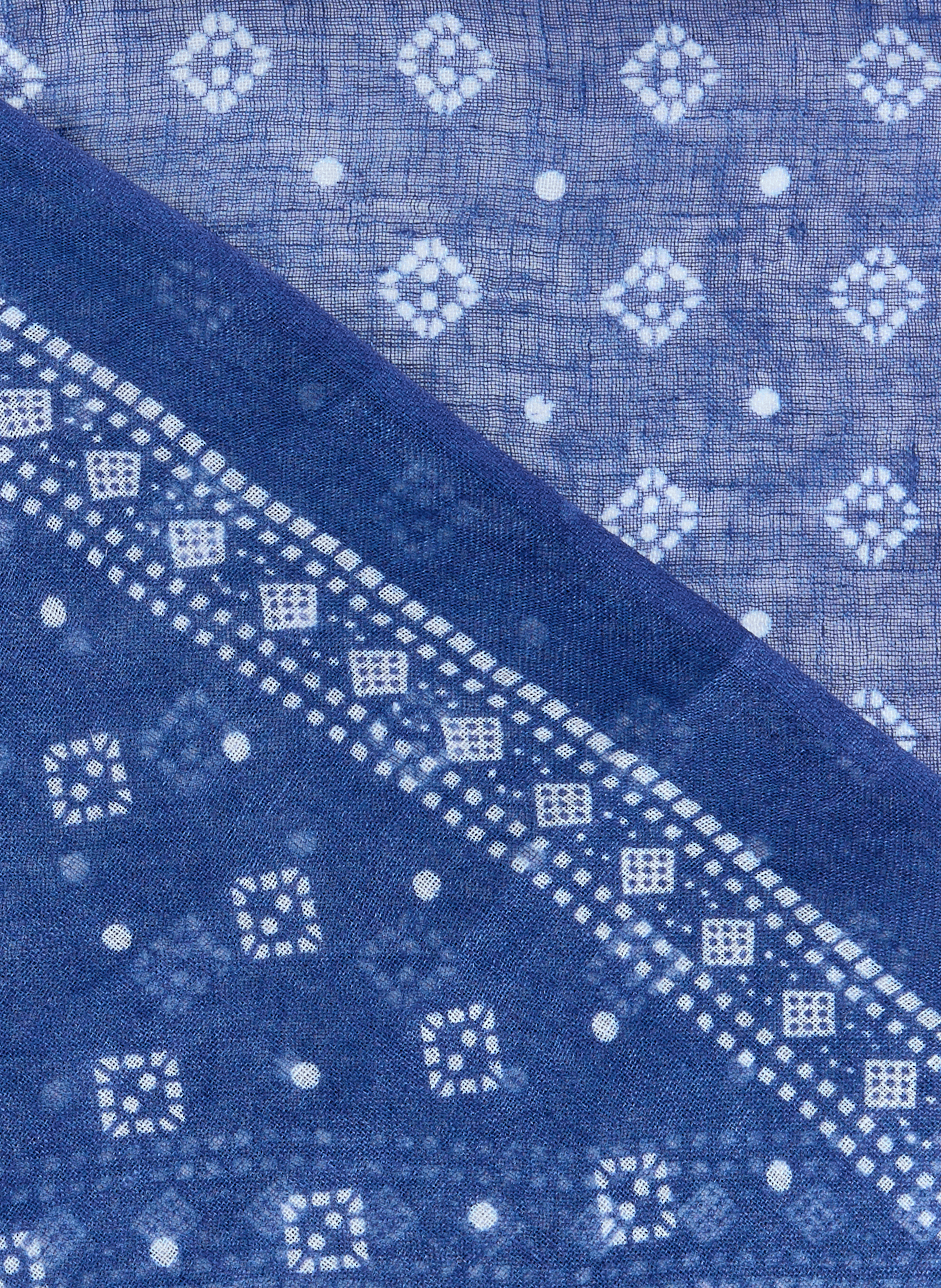 Fantasy linen scarf SAISON 1865 Blue