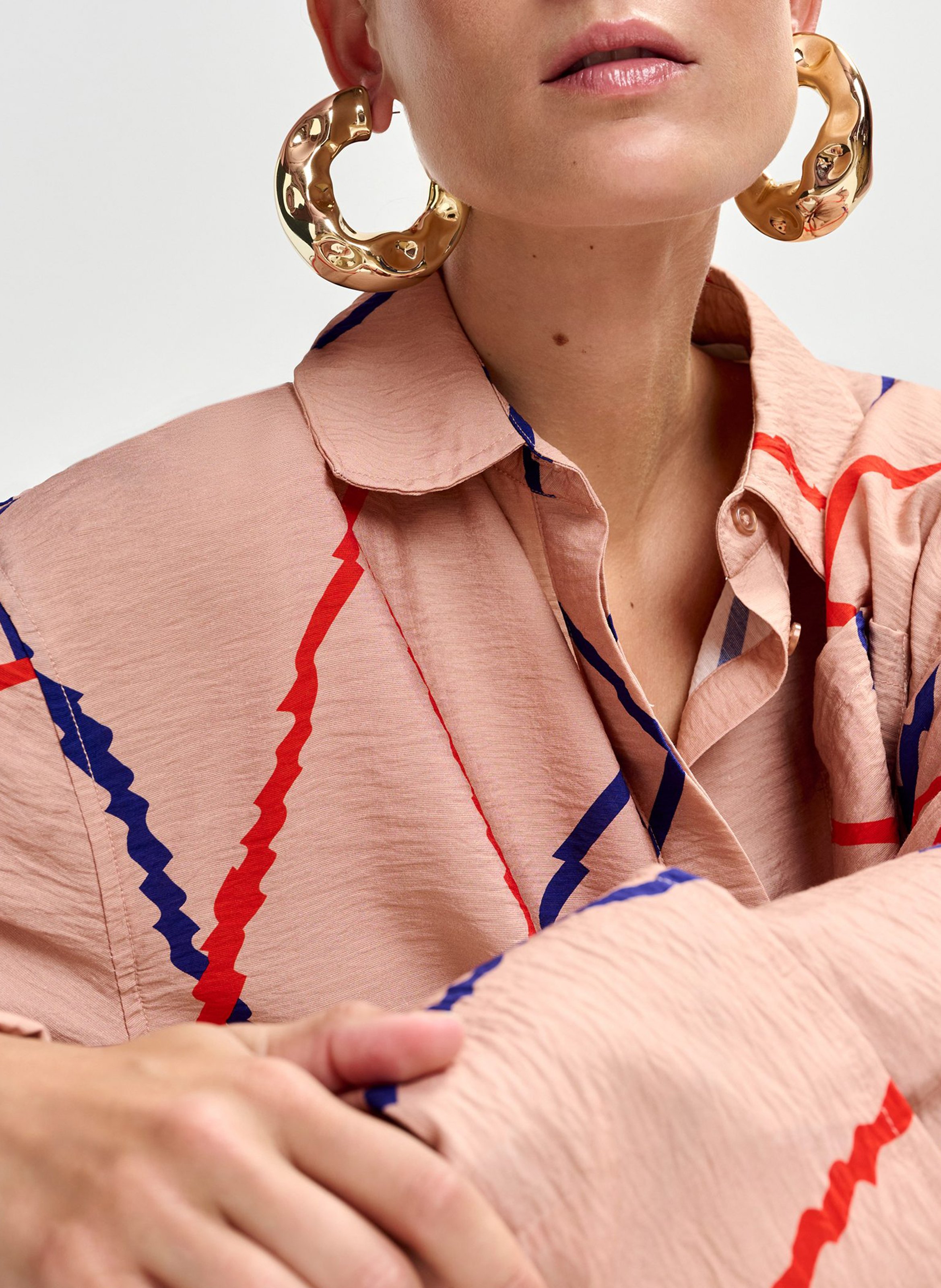 Boucles d'oreilles anneaux jistavit ESSENTIEL ANTWERP Doré