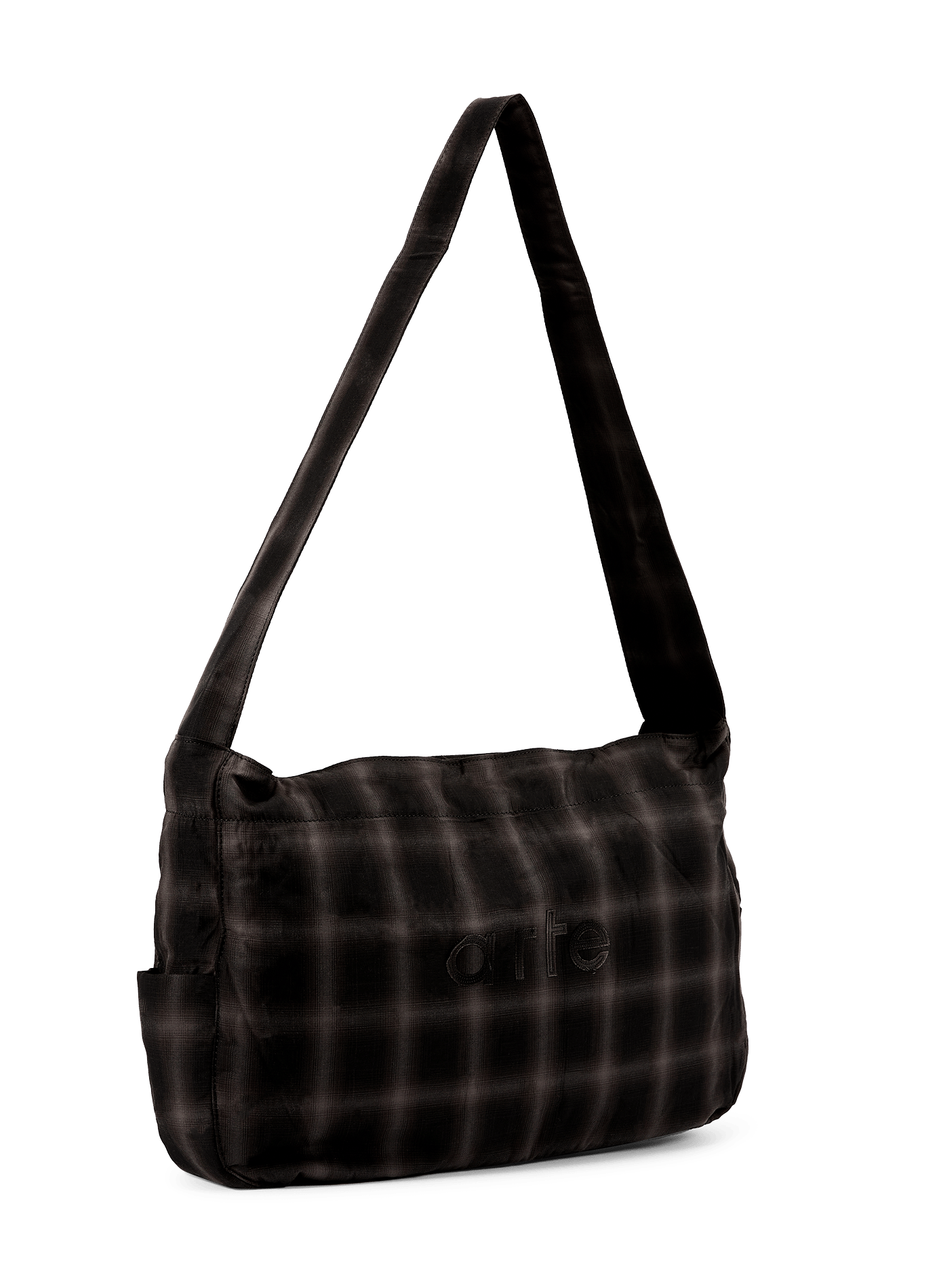 Checked shoulder bag ARTE ANTWERP Black