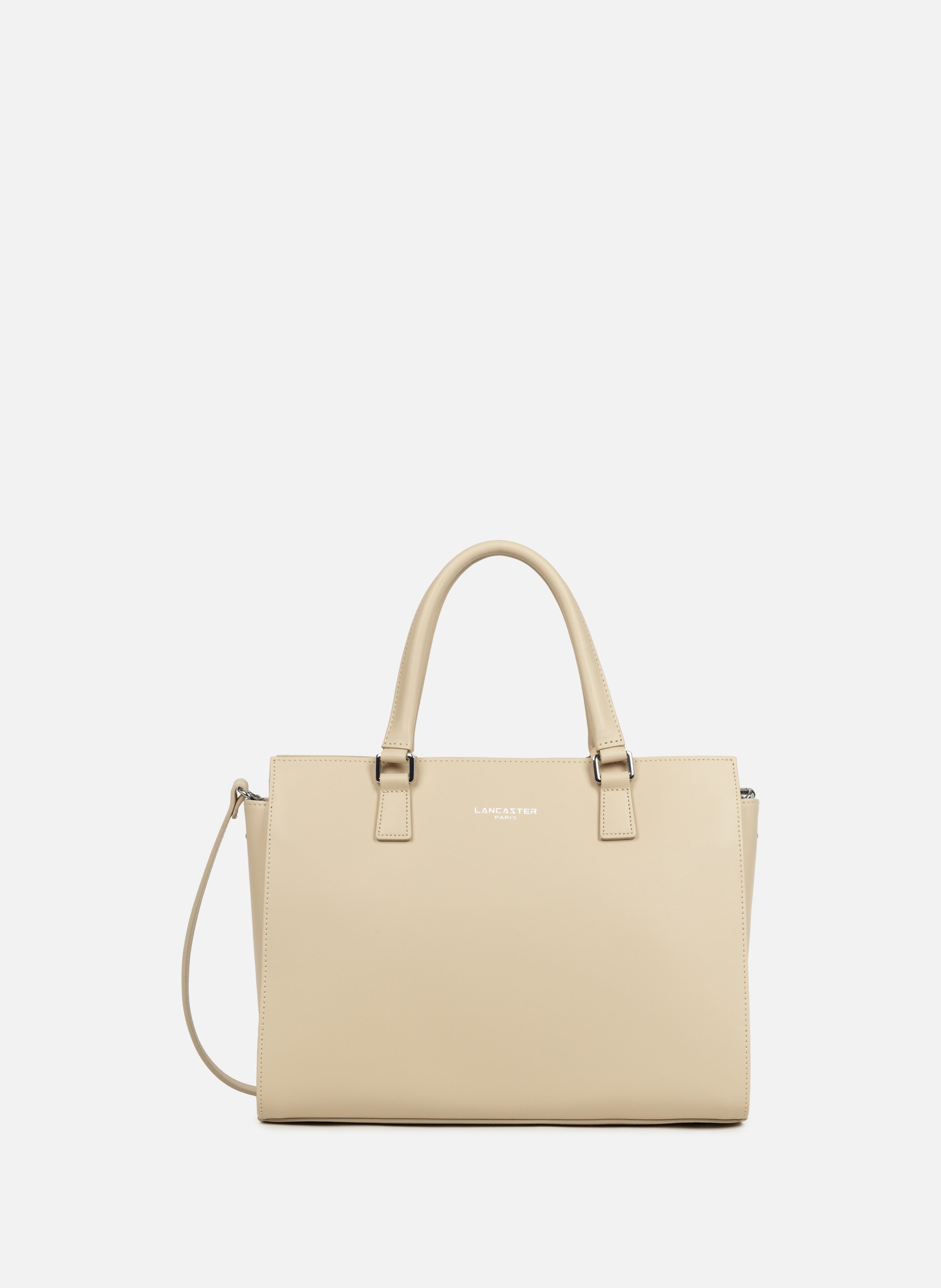 Grand sac cabas main - smooth LANCASTER Beige