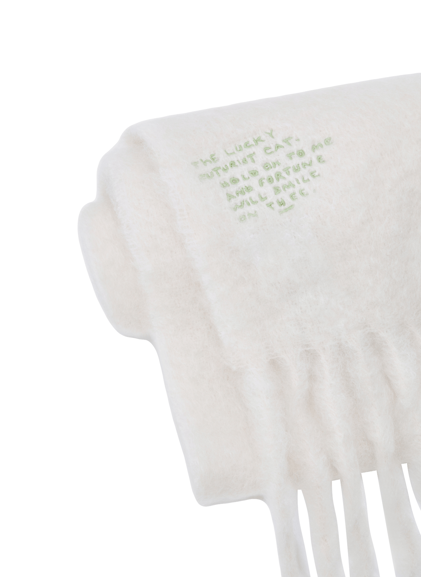 LOEWE x Louis Wain - Écharpe en mohair et laine mélangés LOEWE Blanc