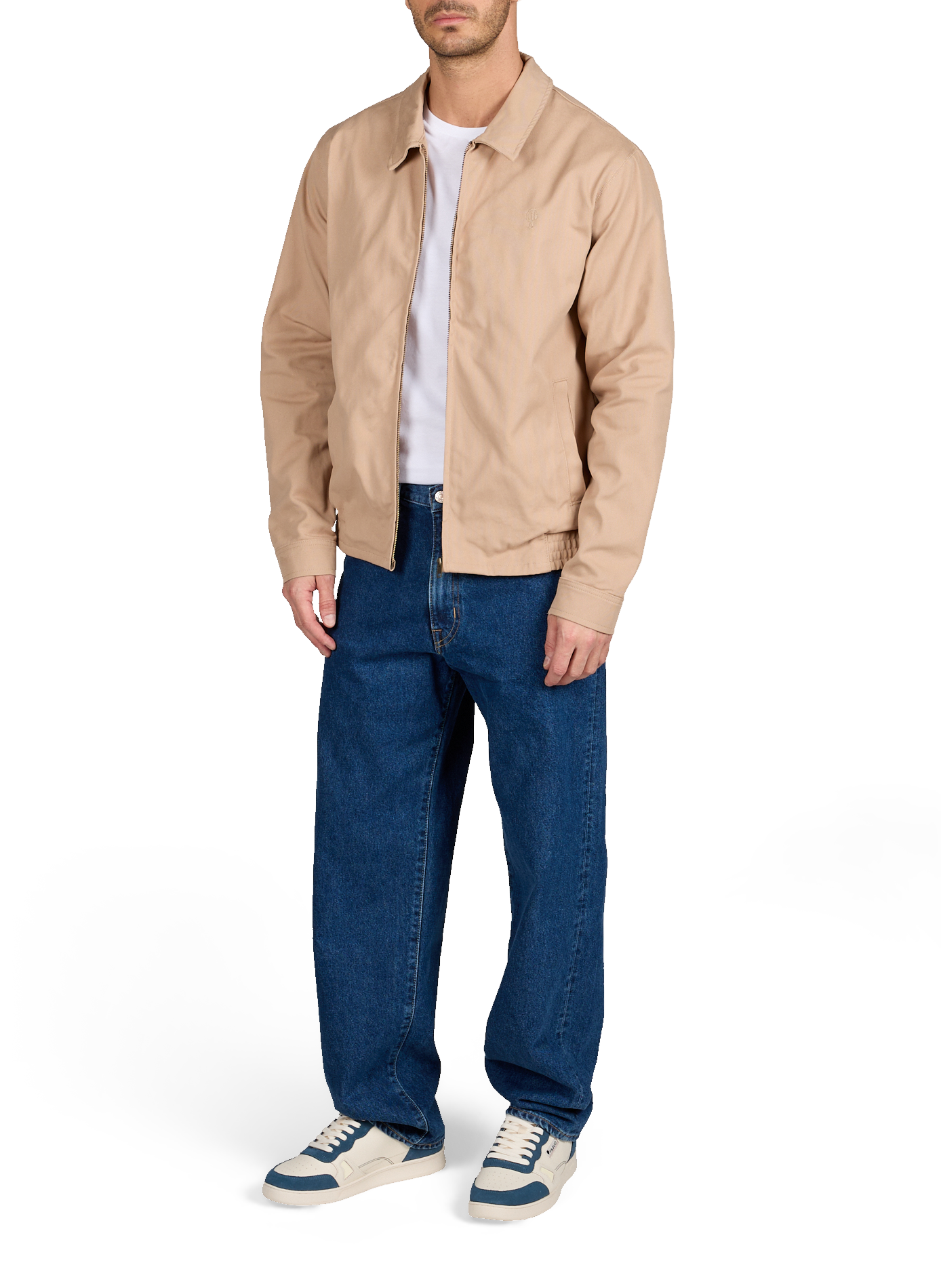 Cotton jacket with classic collar FAGUO Beige