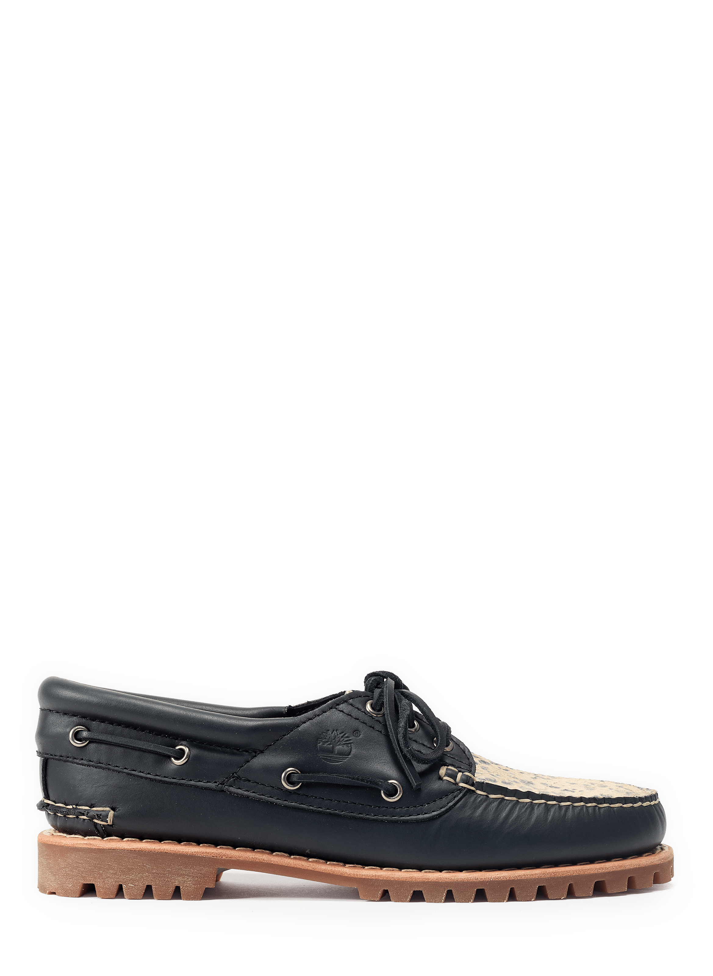Serrated leather boat shoes TIMBERLAND Multicolour