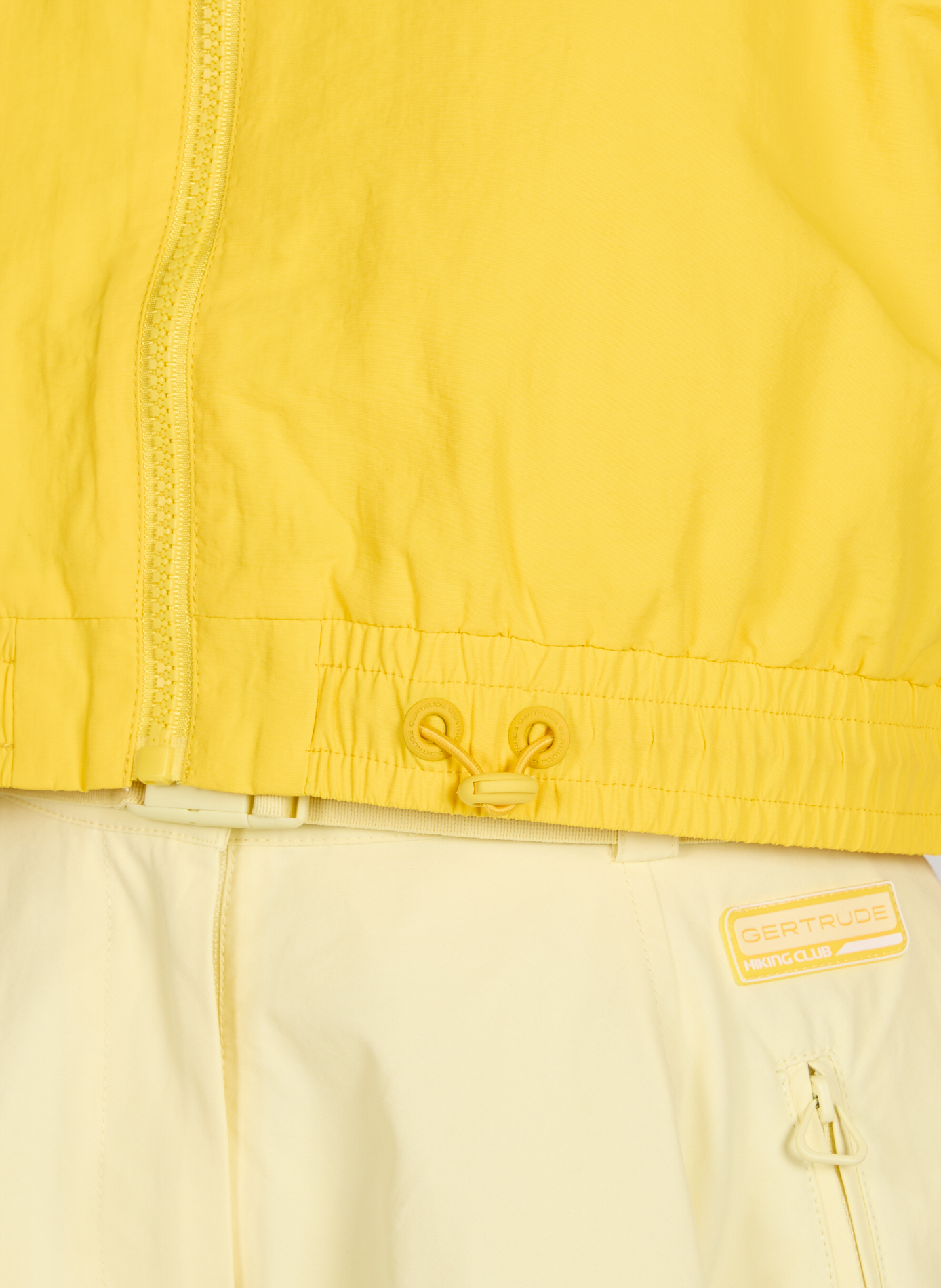 Short-sleeve Juno zip top GERTRUDE ET GASTON Yellow