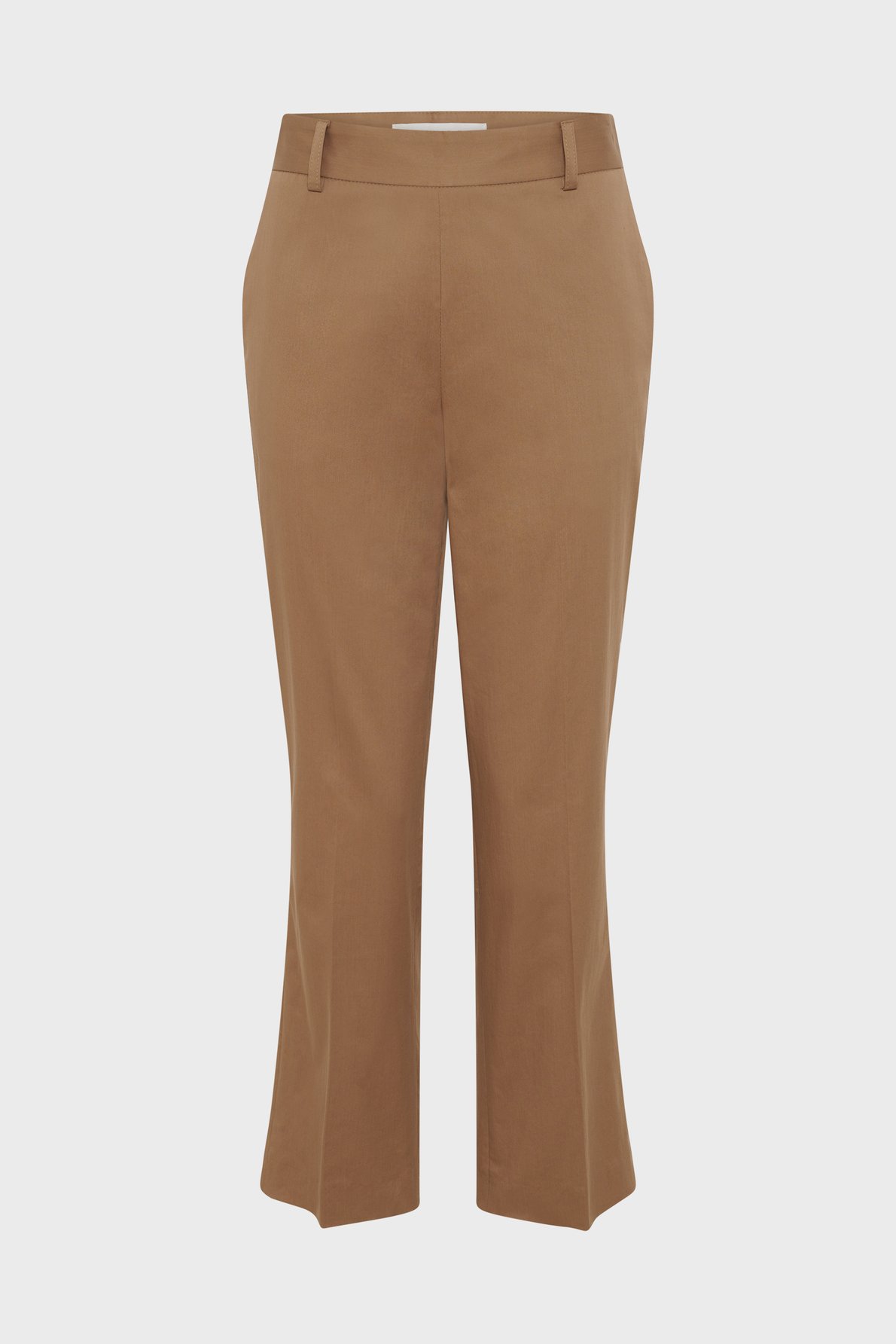 Pantalon 7/8 en coton - athenais Marron