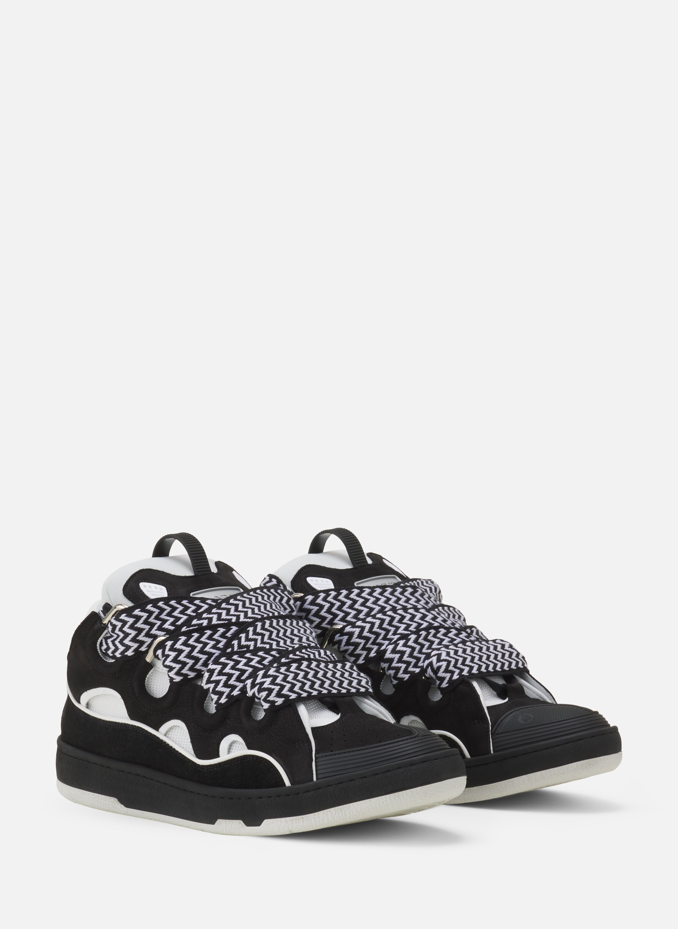 Sneakers curb en cuir LANVIN Gris