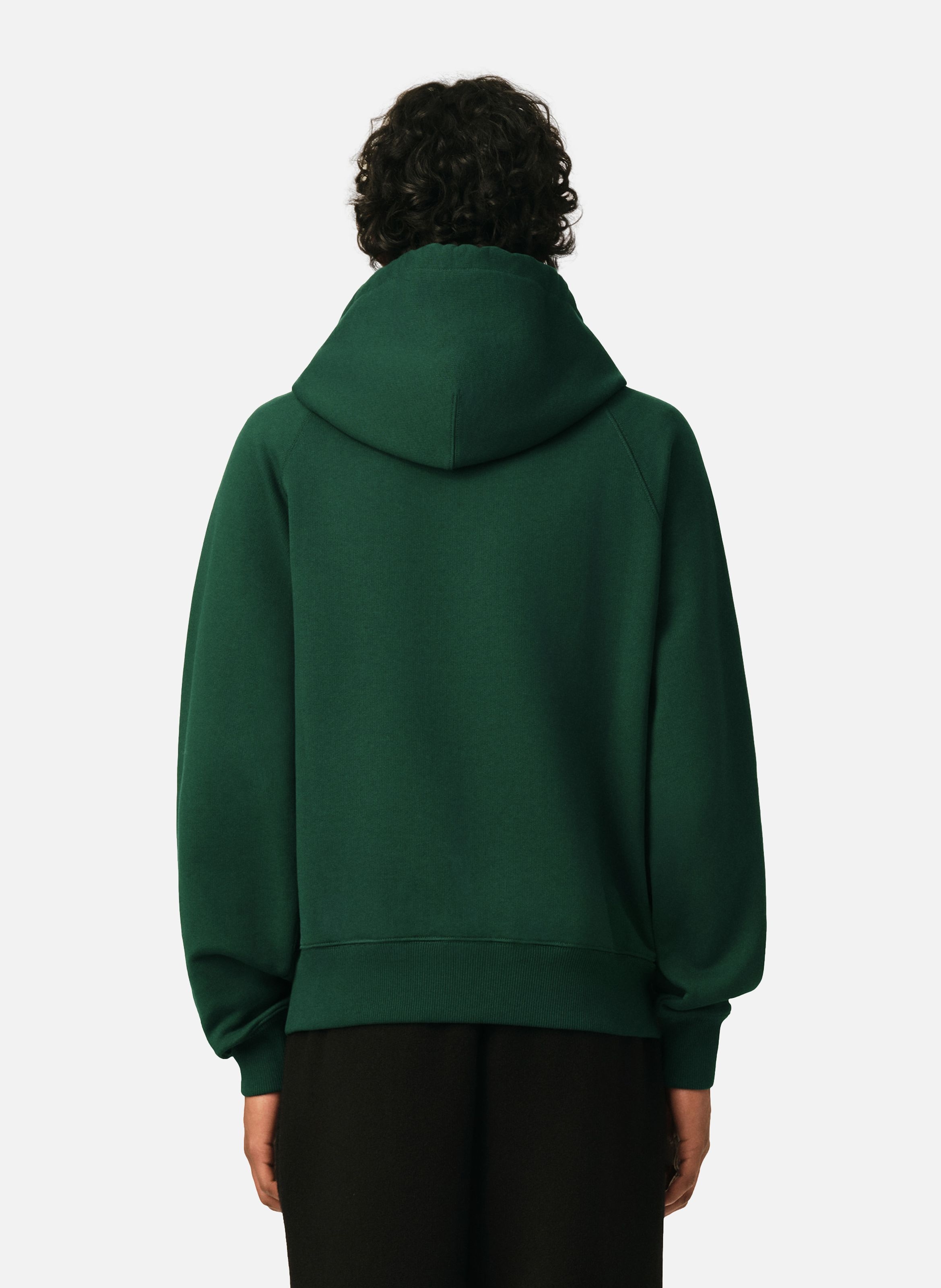 Hoodie unisexe en coton "don't forget to love" AMI PARIS Vert