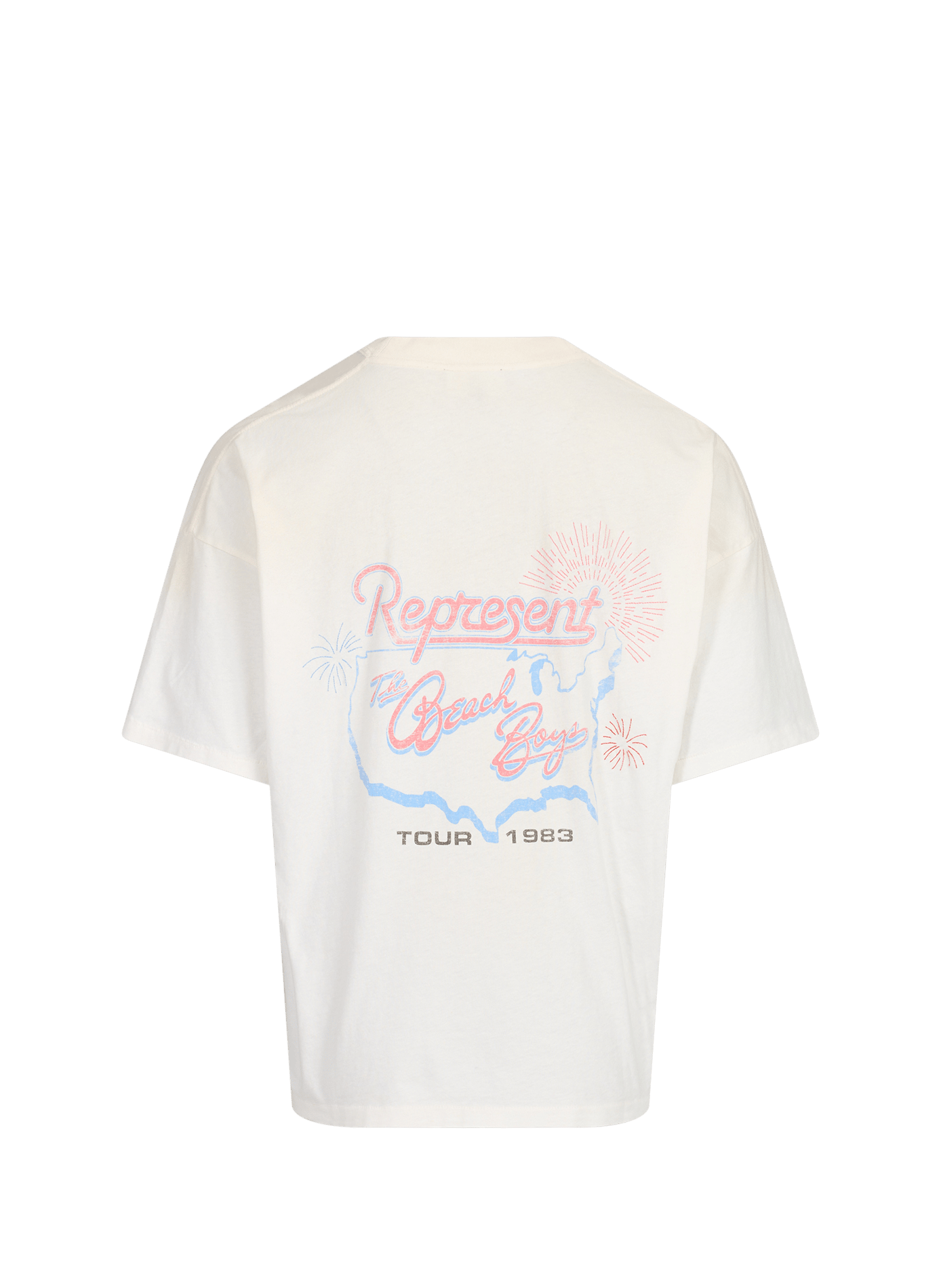 Printed cotton t-shirt REPRESENT Beige