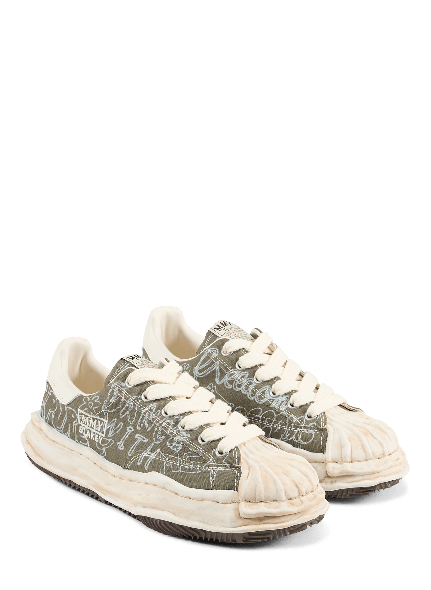Blakey Sneakers mit Baumwollmuster | Khaki MAISON MIHARA YASUHIRO Herren