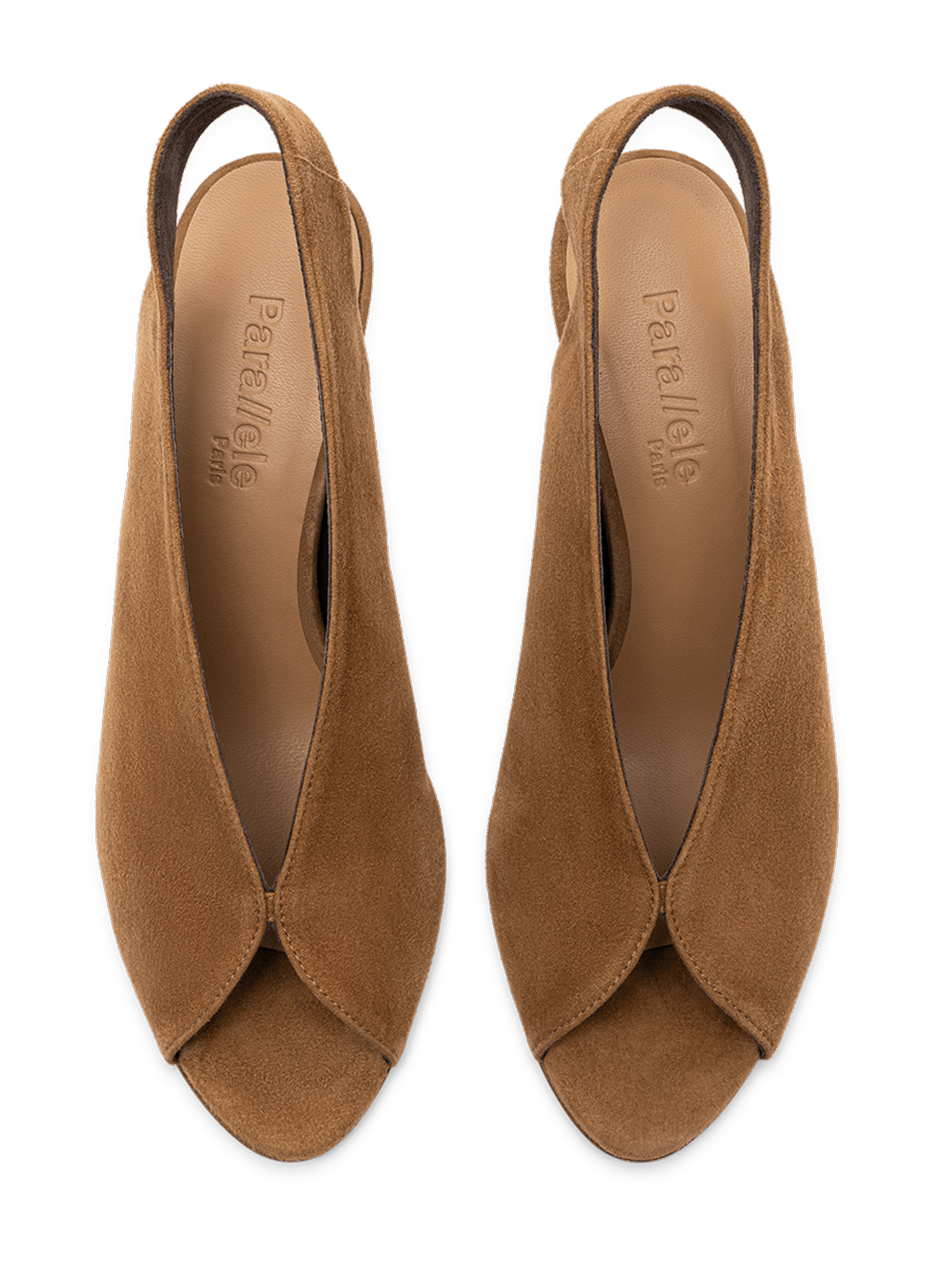 Sandales tino en chevre velours | Marron PARALLELE Femme