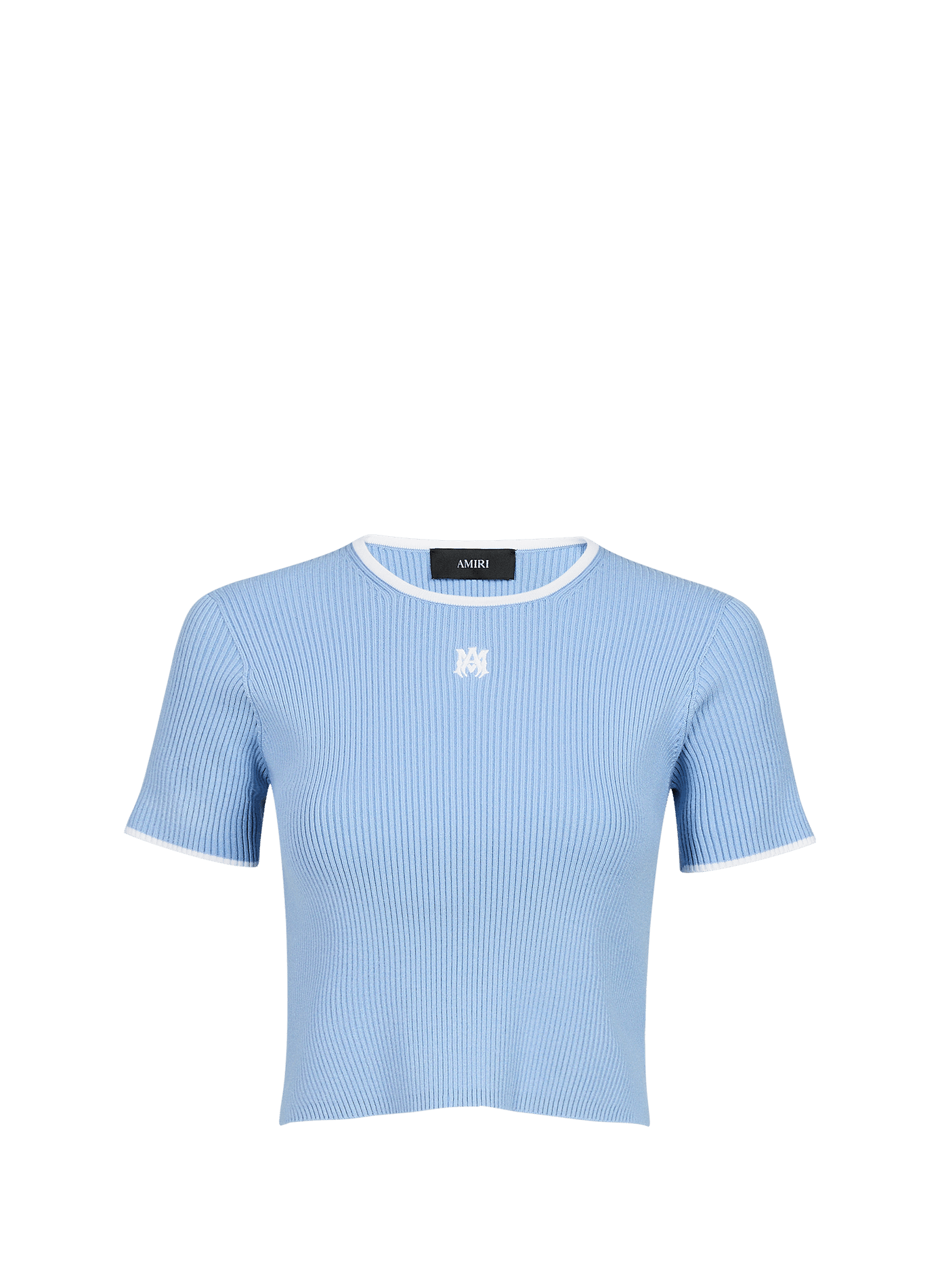 Top de punto acanalado AMIRI Azul