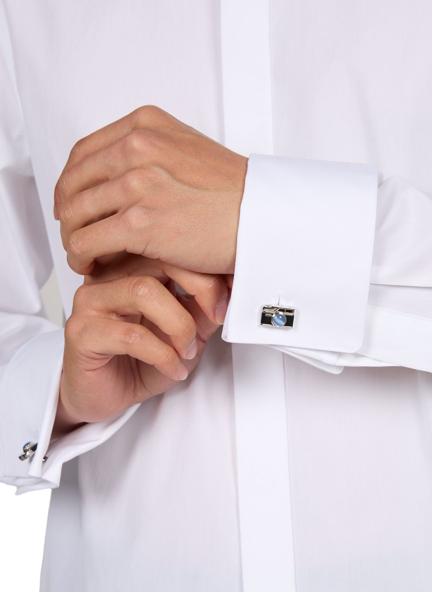 Boutons de manchette appareil photo PAUL SMITH Argent