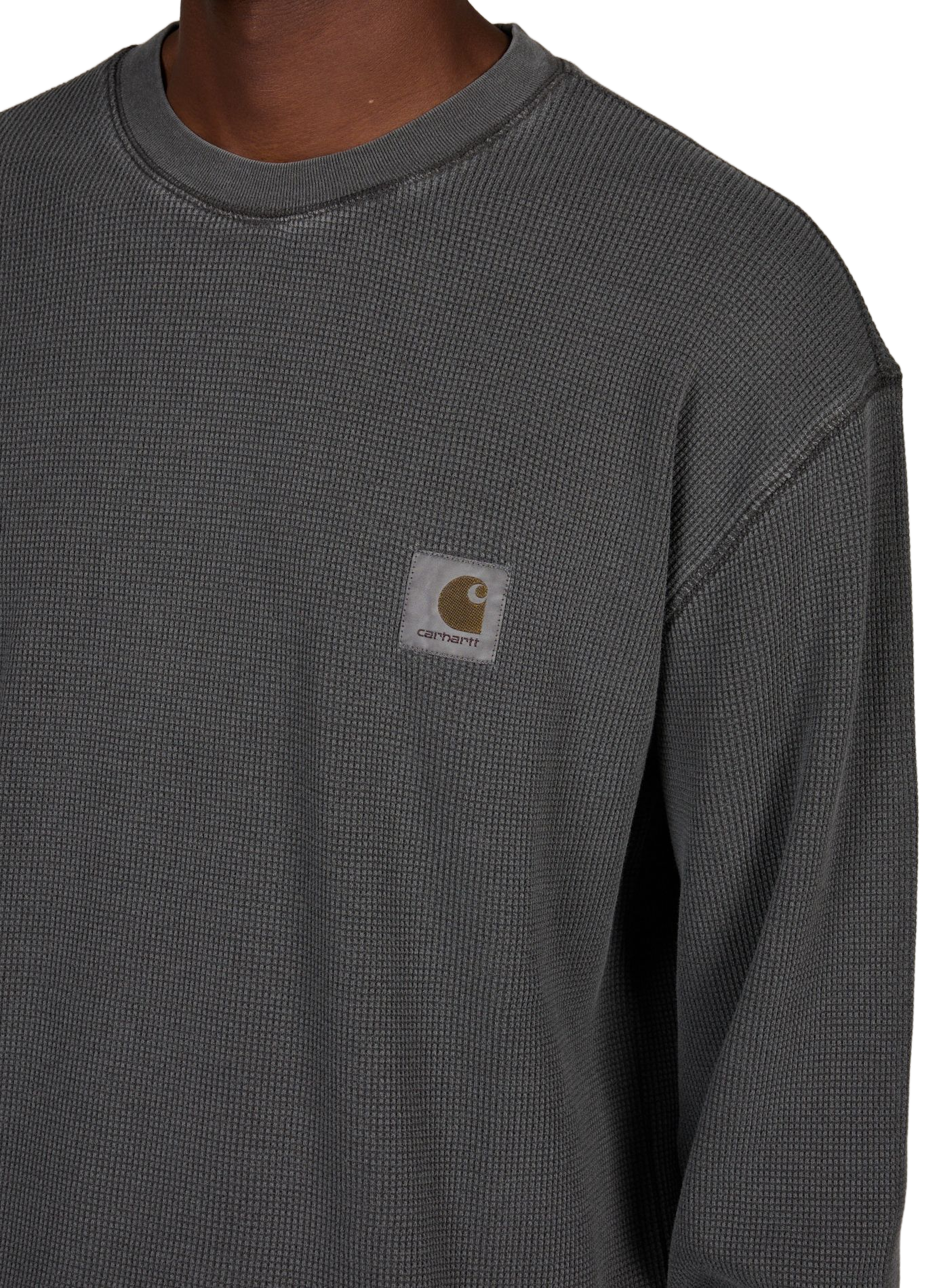 Oversized Rundhalspullover aus Baumwolle CARHARTT WIP Schwarz