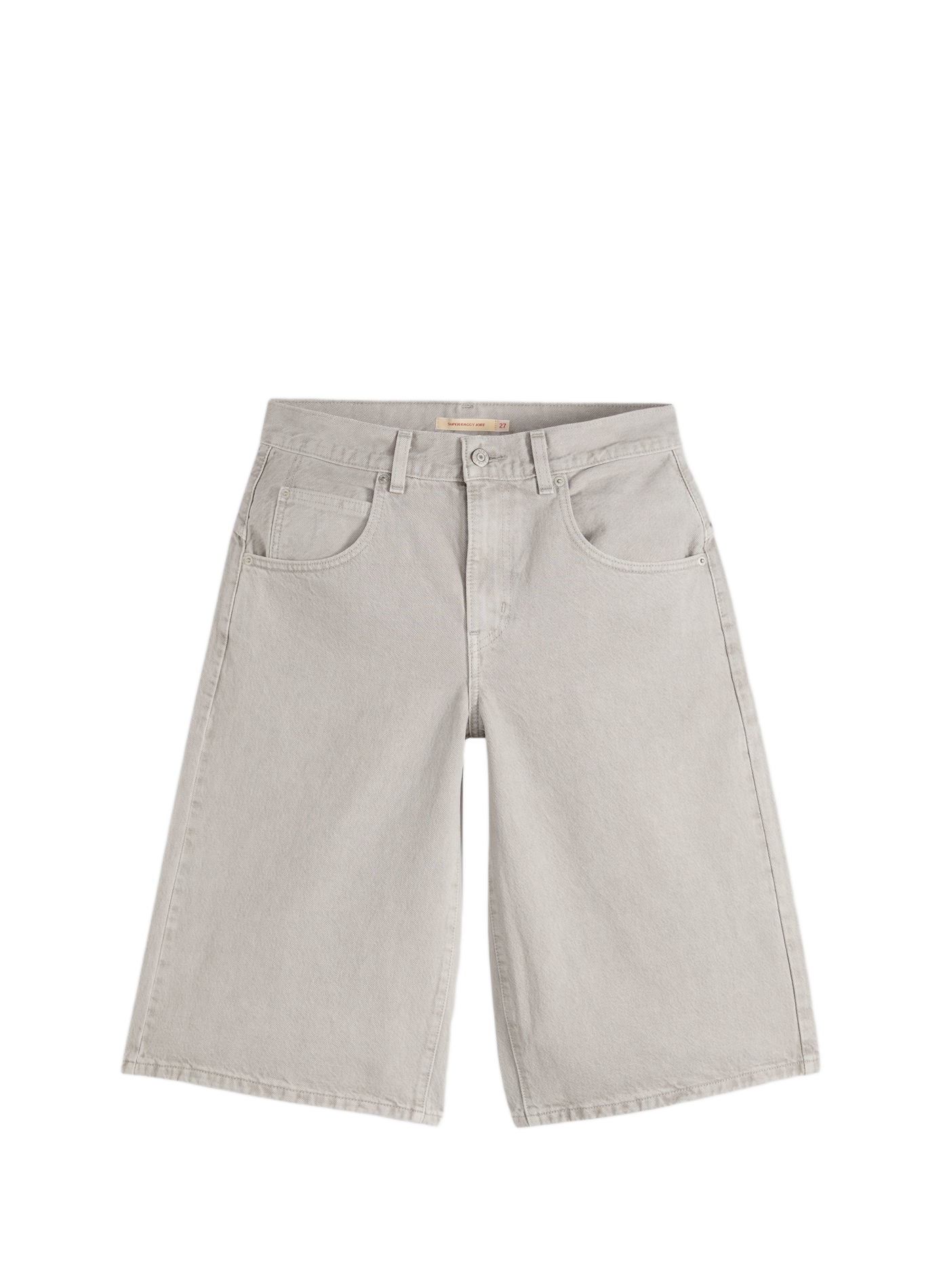 Kurze weite Baumwollhose LEVI'S Grau
