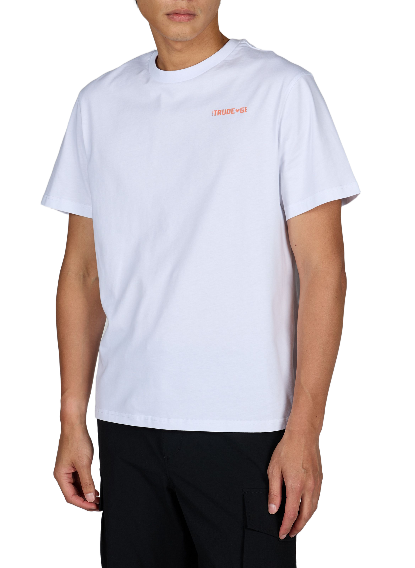 Gerader Baumwoll-T-Shirt GERTRUDE Weiss