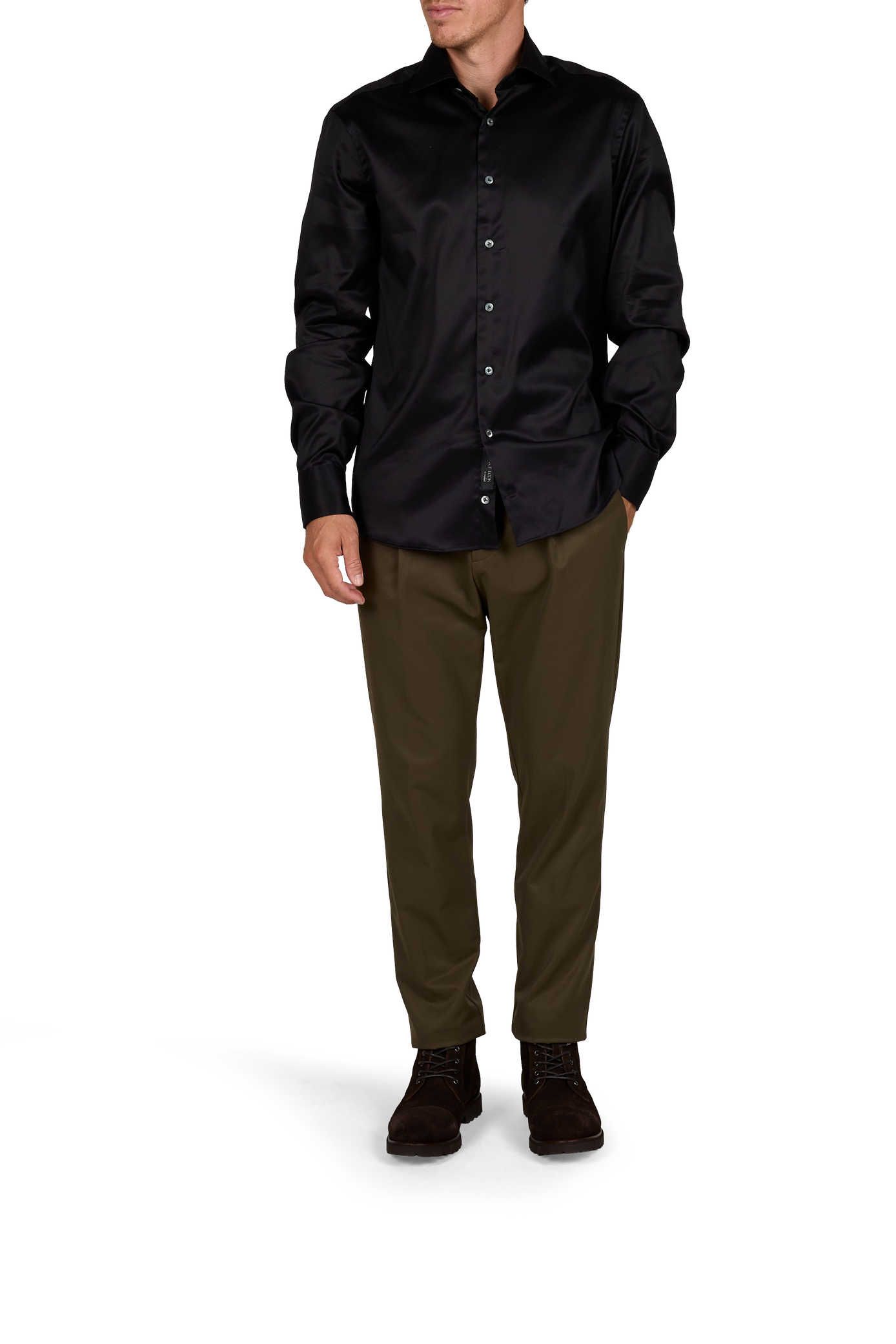 Straight trousers HERNO Khaki