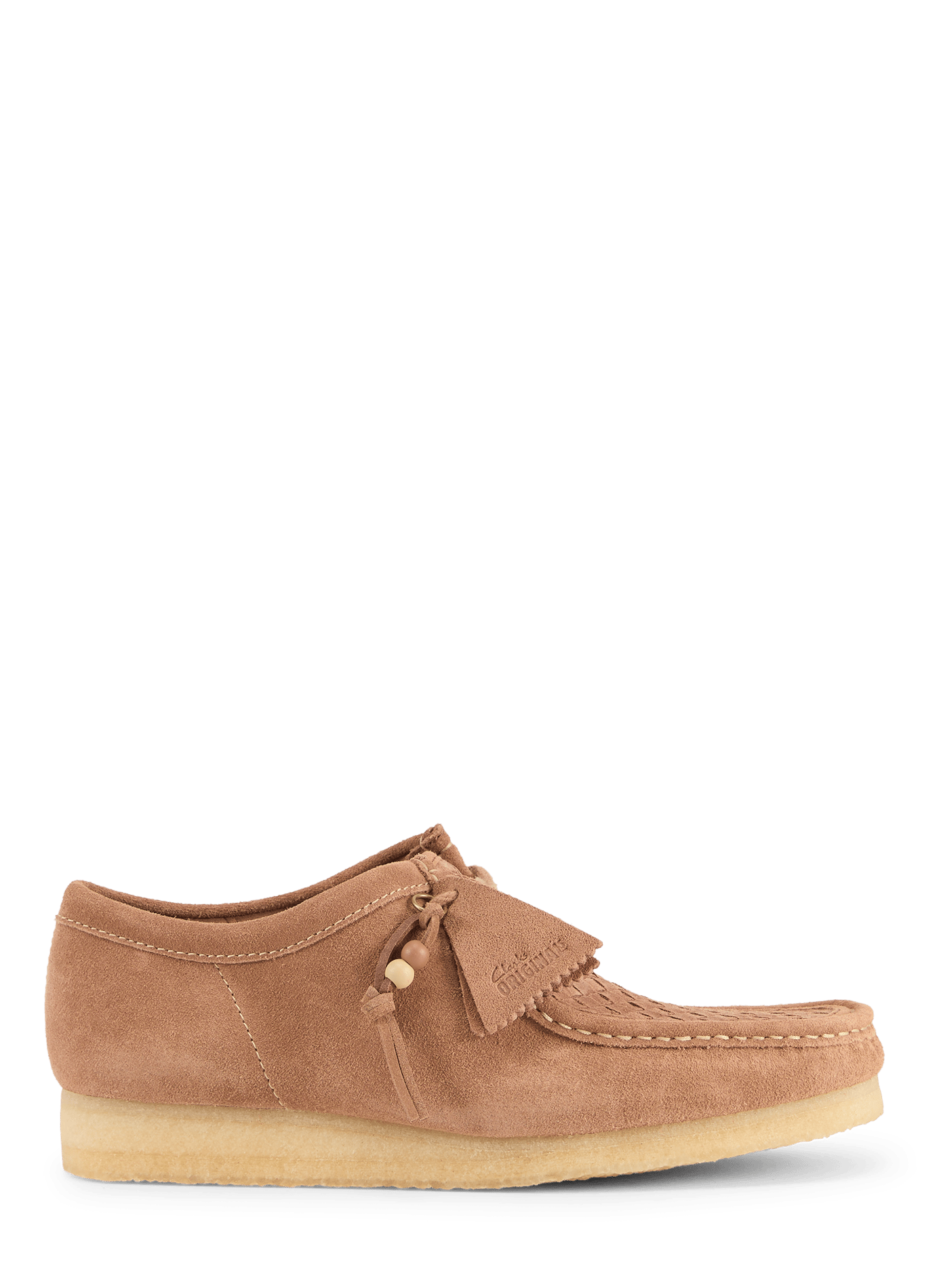 Derbies Wallabee en cuir suédé CLARKS Marron