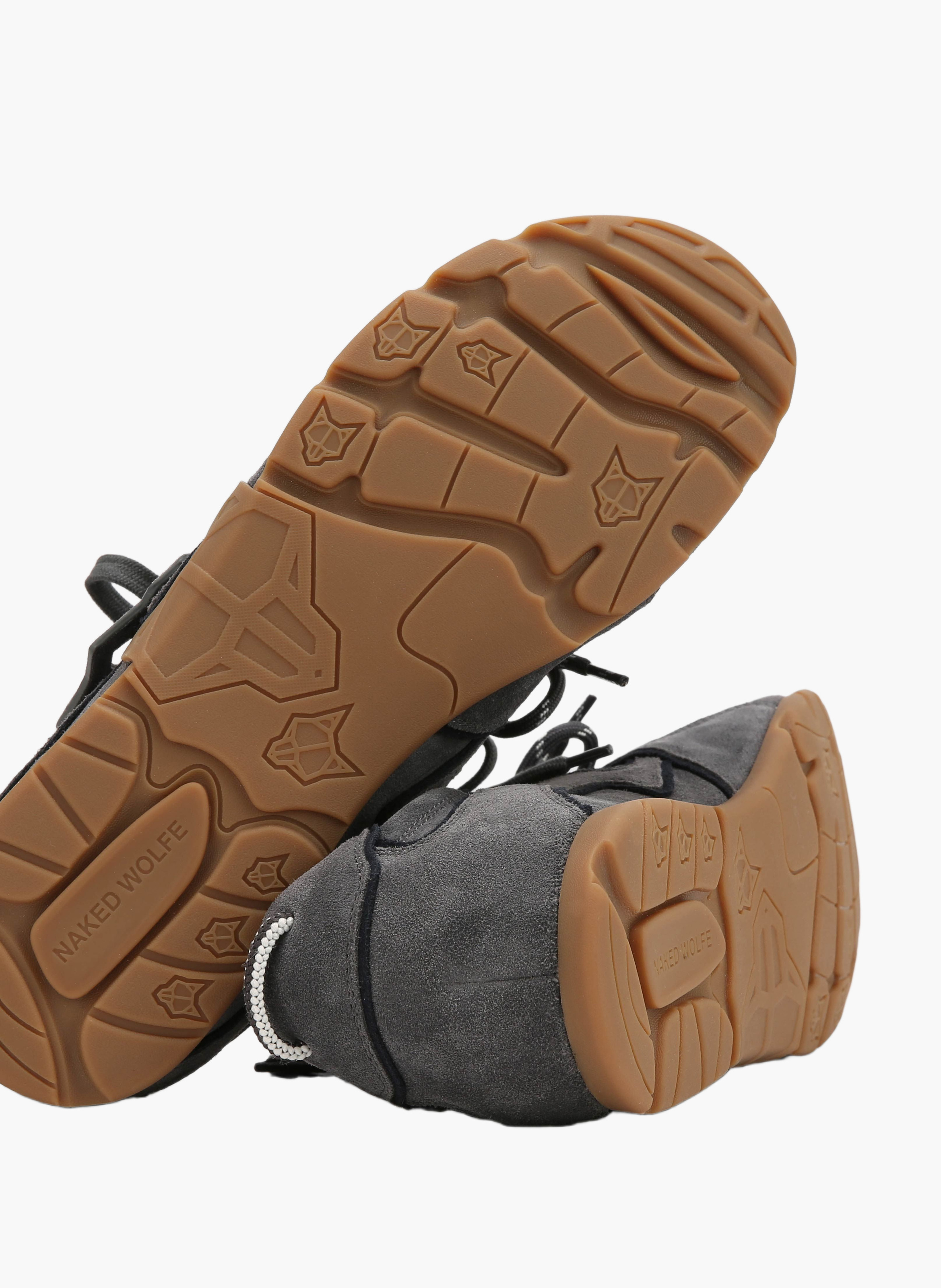 Baskets ace m en daim NAKED WOLFE Gris