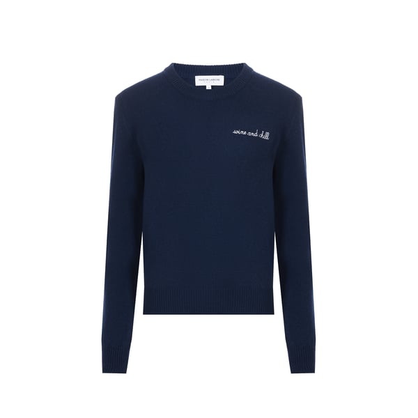 Pull en laine recyclé Wine and chill