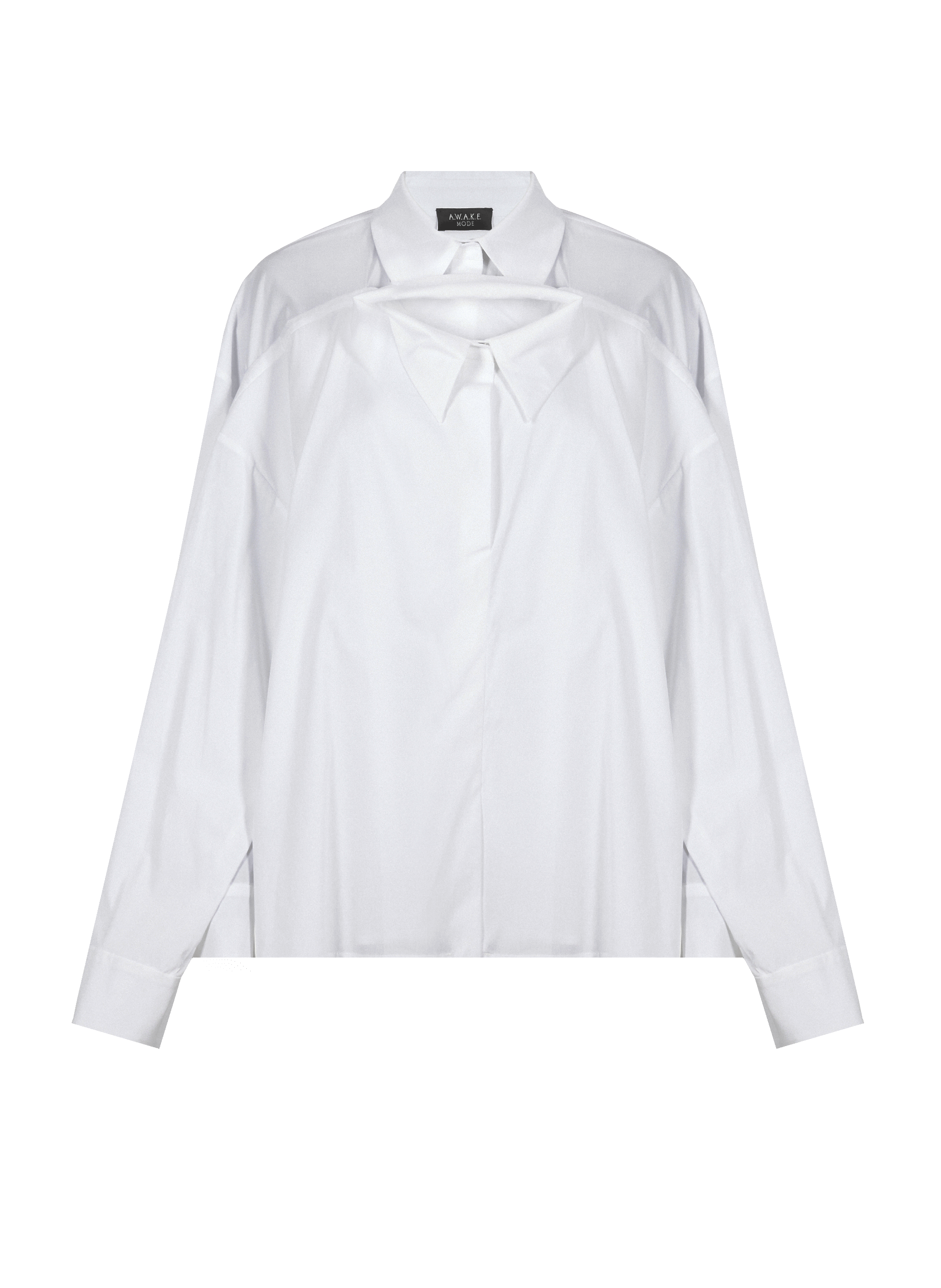 Double chemise en popeline de coton