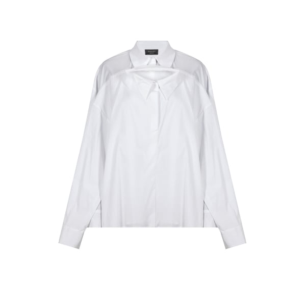 Double chemise en popeline de coton