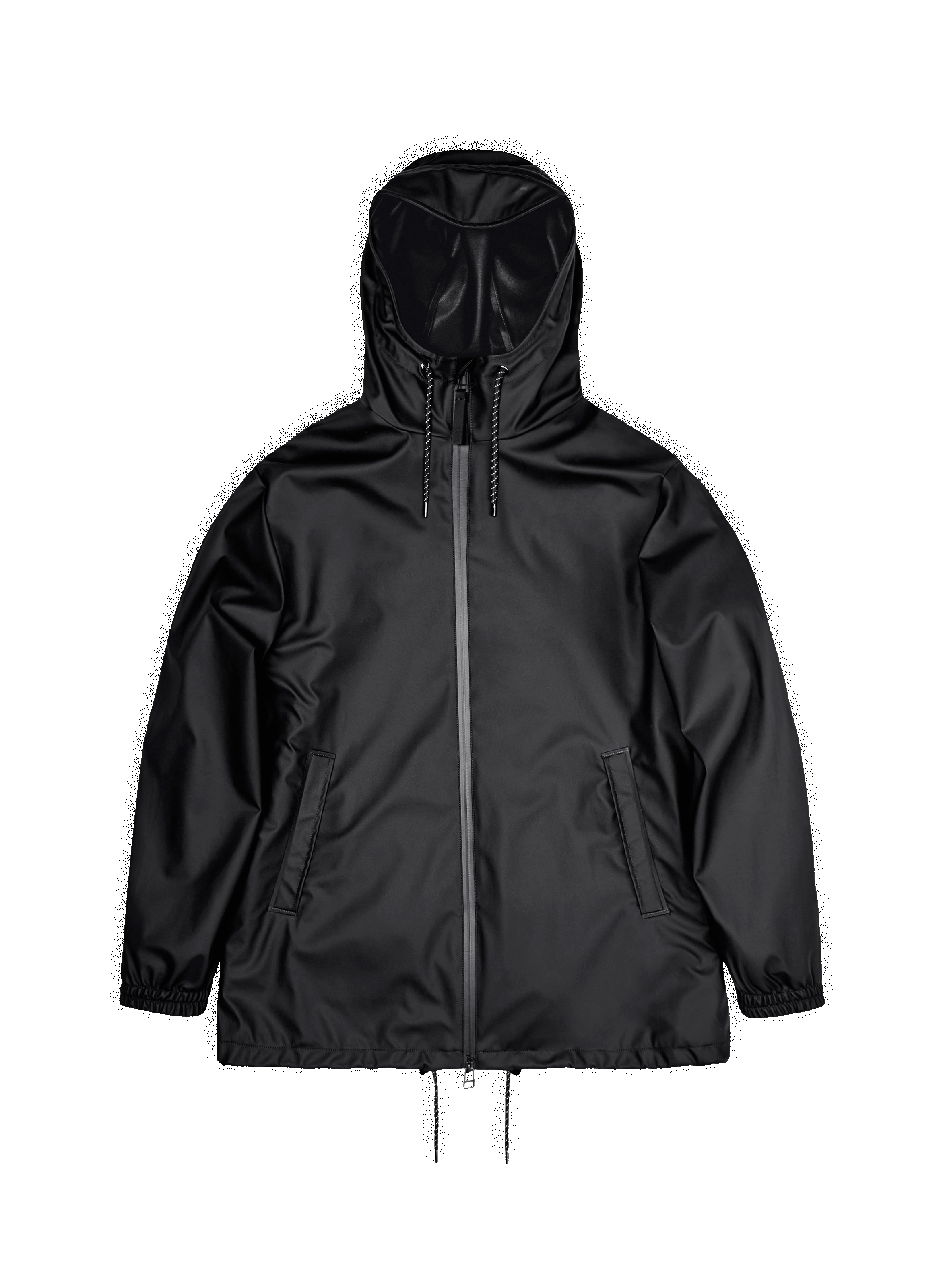 Veste imperméable à capuche RAINS Noir