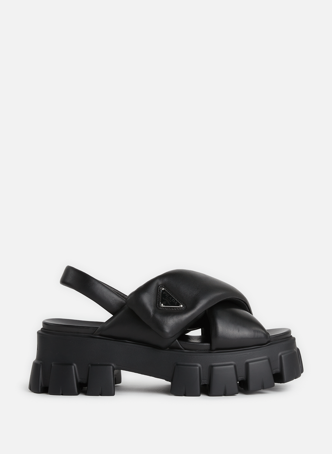 PRADA quilted leather sandals