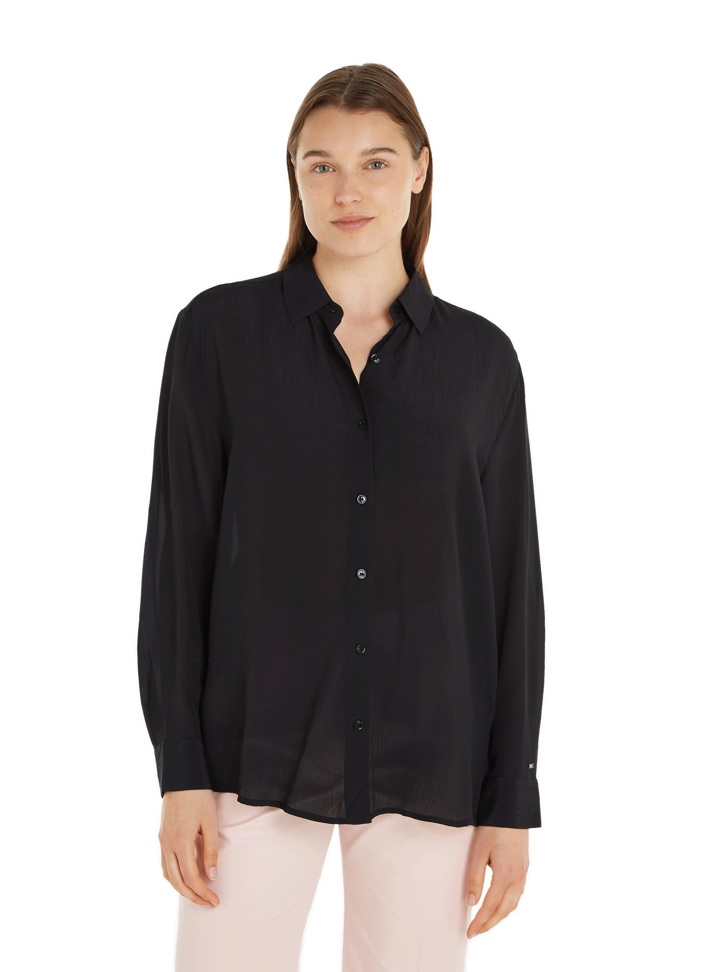 Straight shirt TOMMY HILFIGER Black