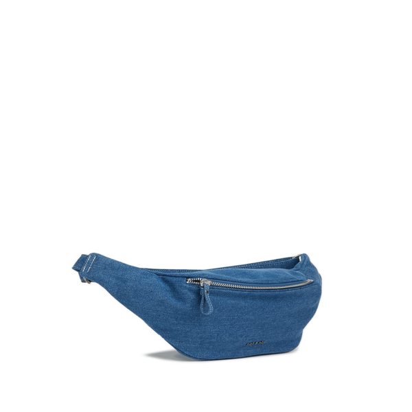 Nat & Nin Denim Belt Bag In Blue
