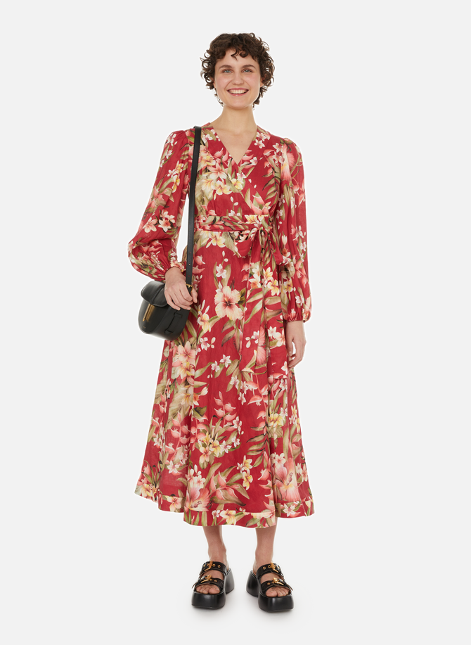 ZIMMERMANN long floral linen dress