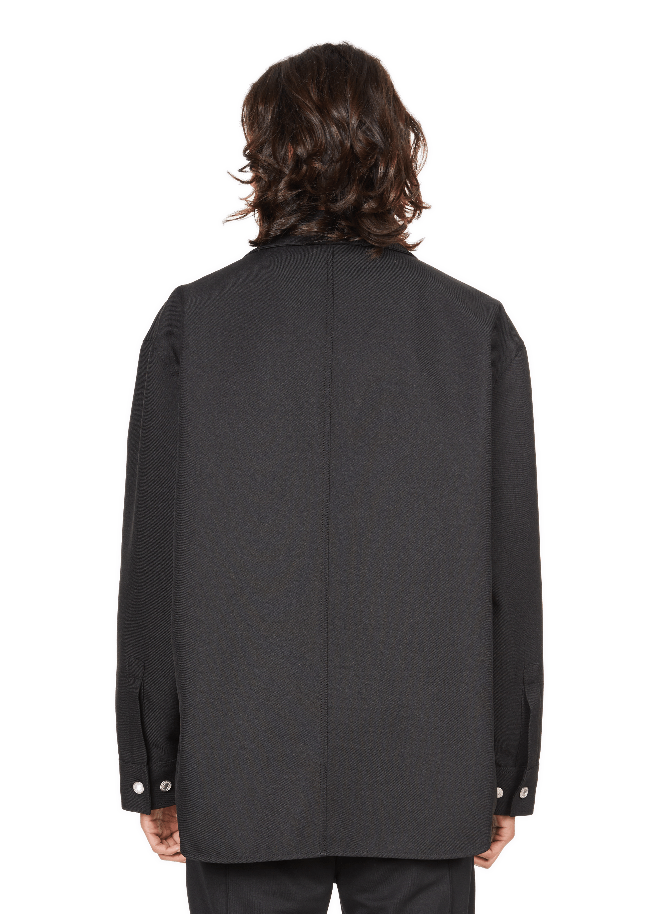 Oversized retro shirt COURRÈGES Black