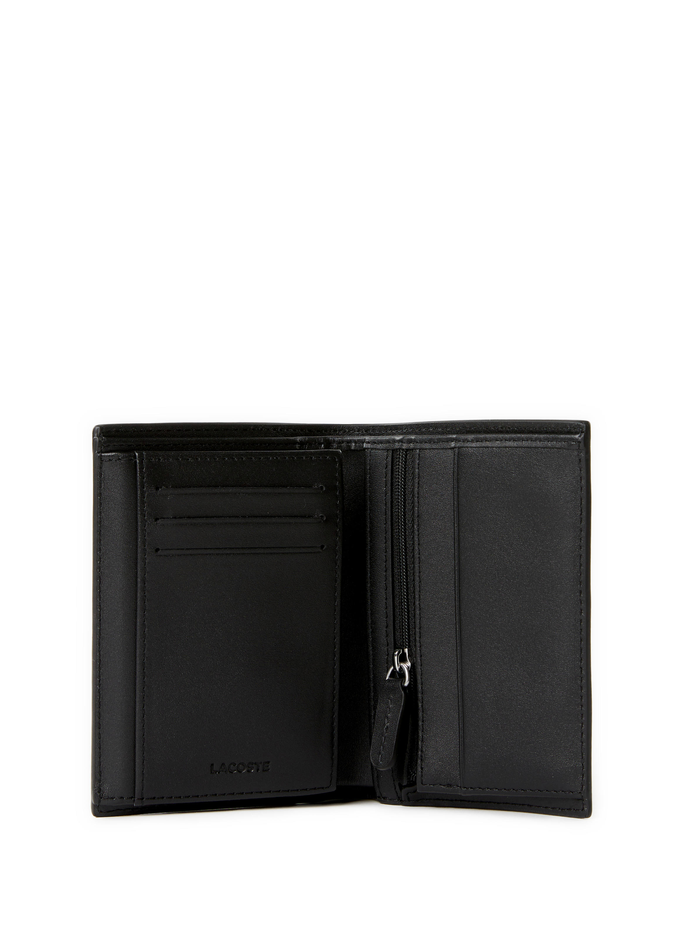 Portefeuille en cuir LACOSTE Noir