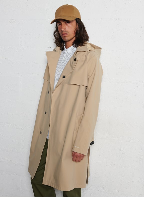 Trench col chemise à capuche Beige by IKKS IKKS Trench col chemise à capuche Beige