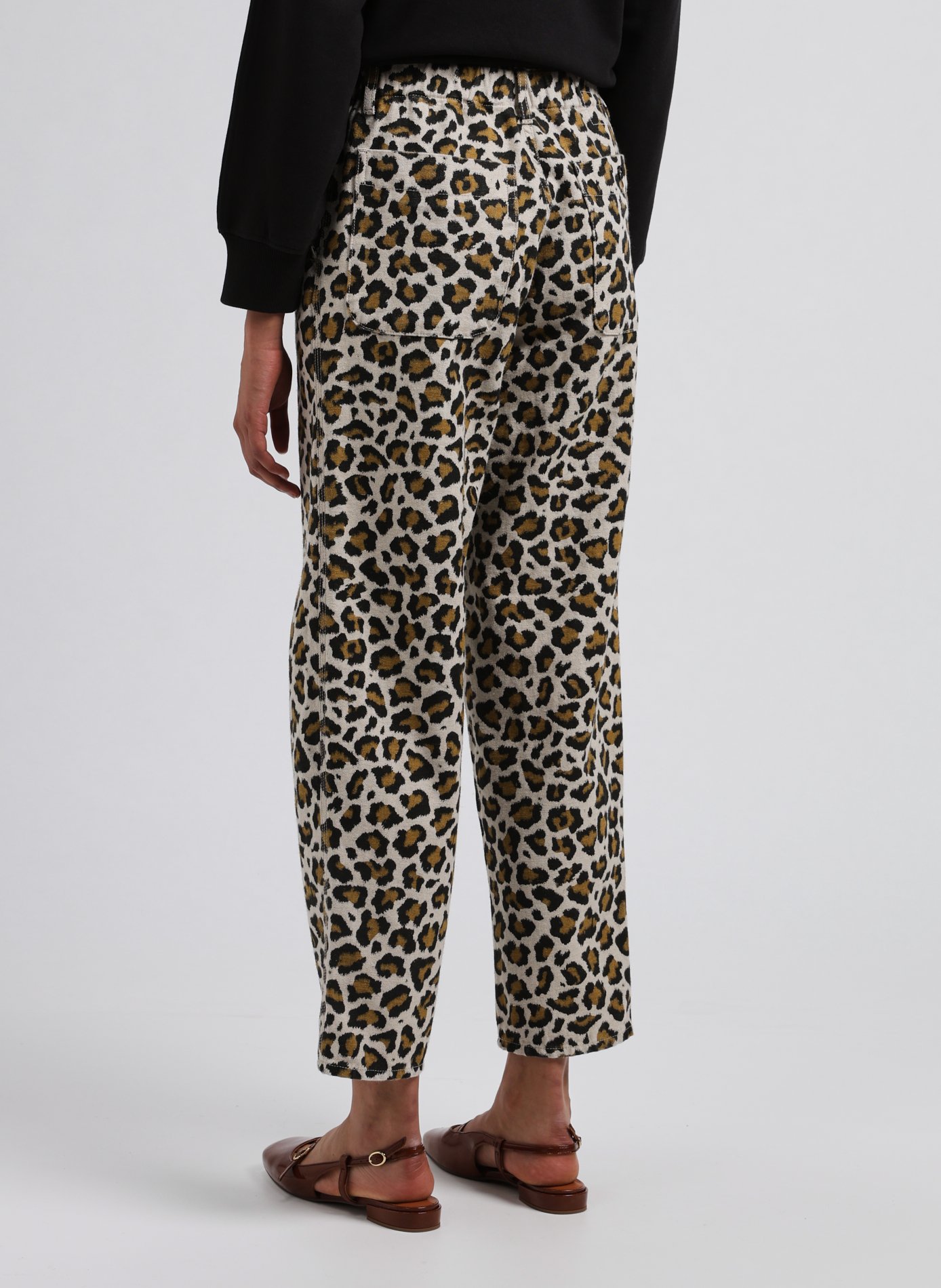 Printed Straight Trousers LEON & HARPER Multicolour